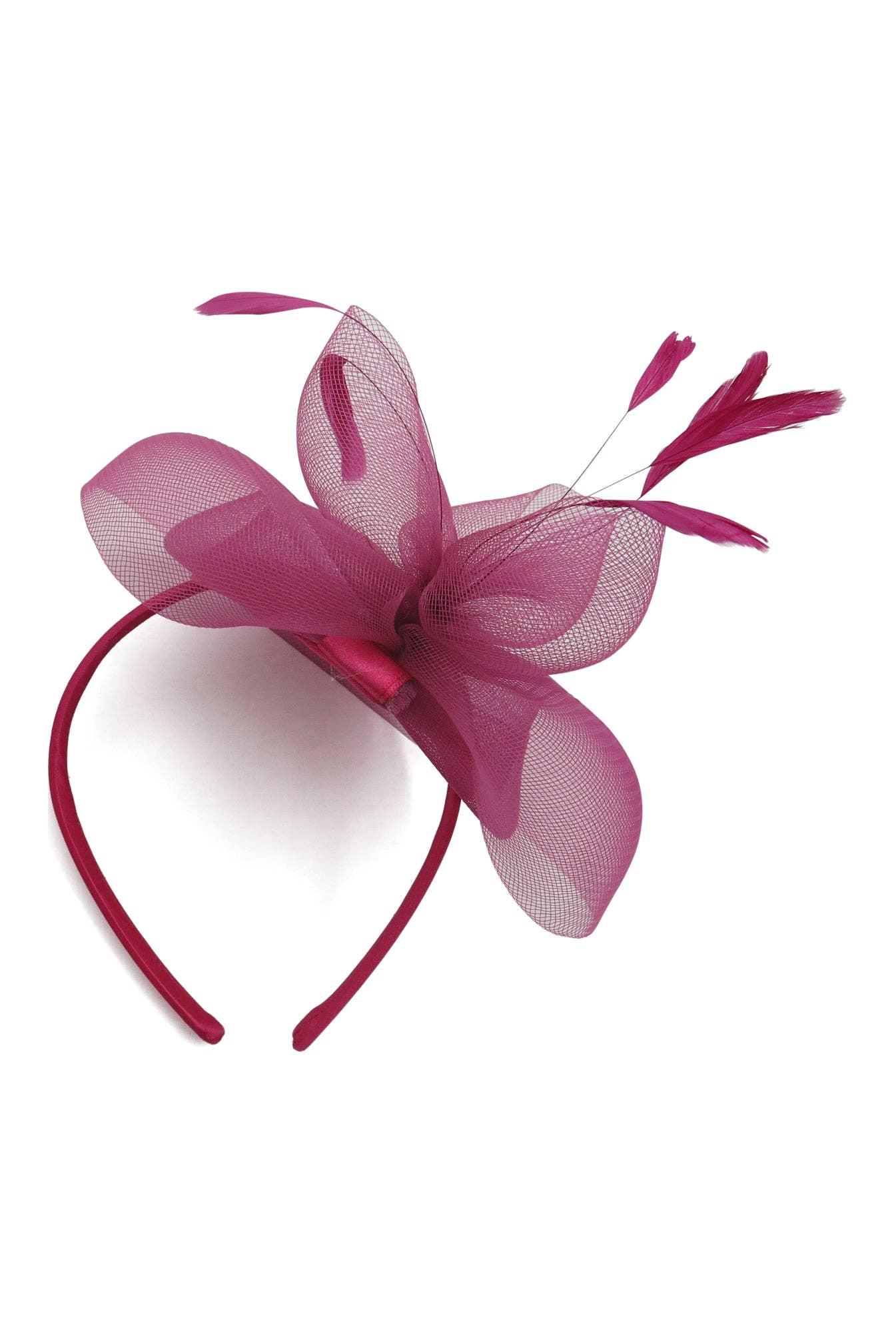Morgan & Taylor - Elisa Fascinator in Cerise Product Image
