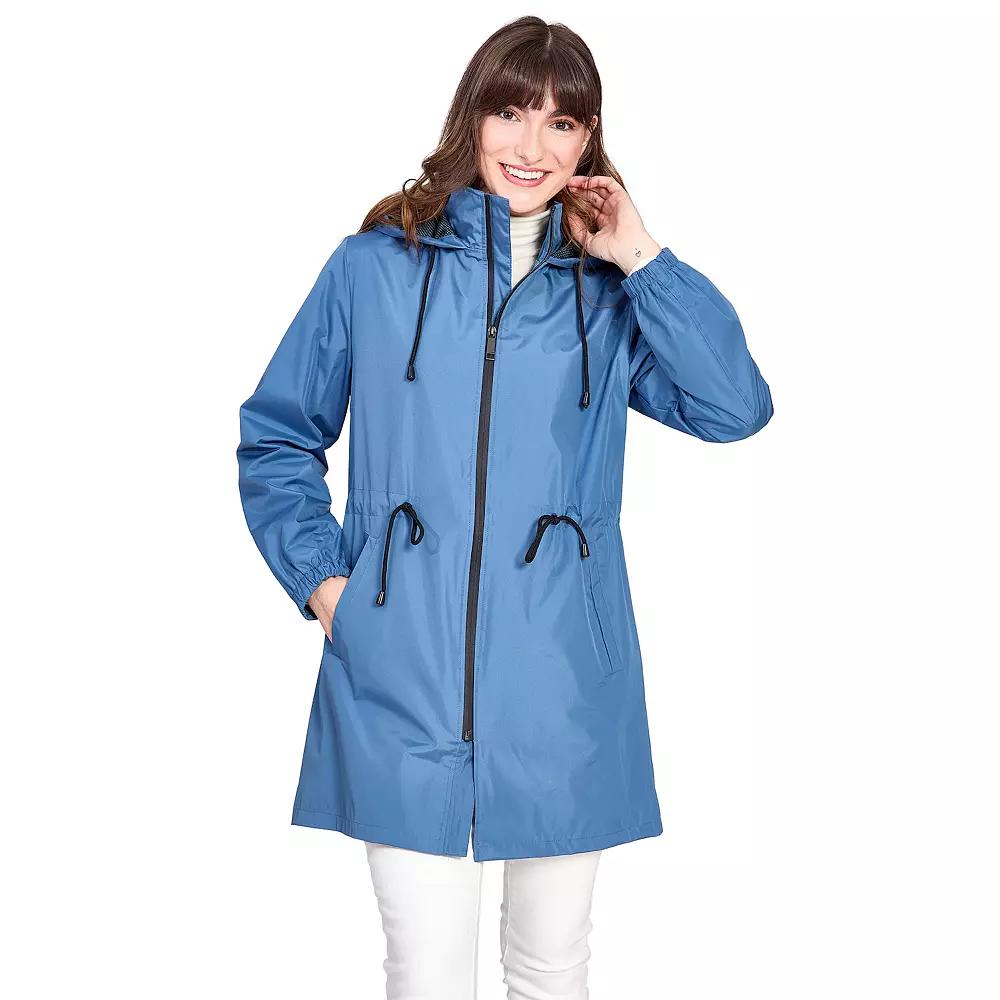 Women's Nine West Hooded Lightweight Anorak Rain Jacket,  Product Image