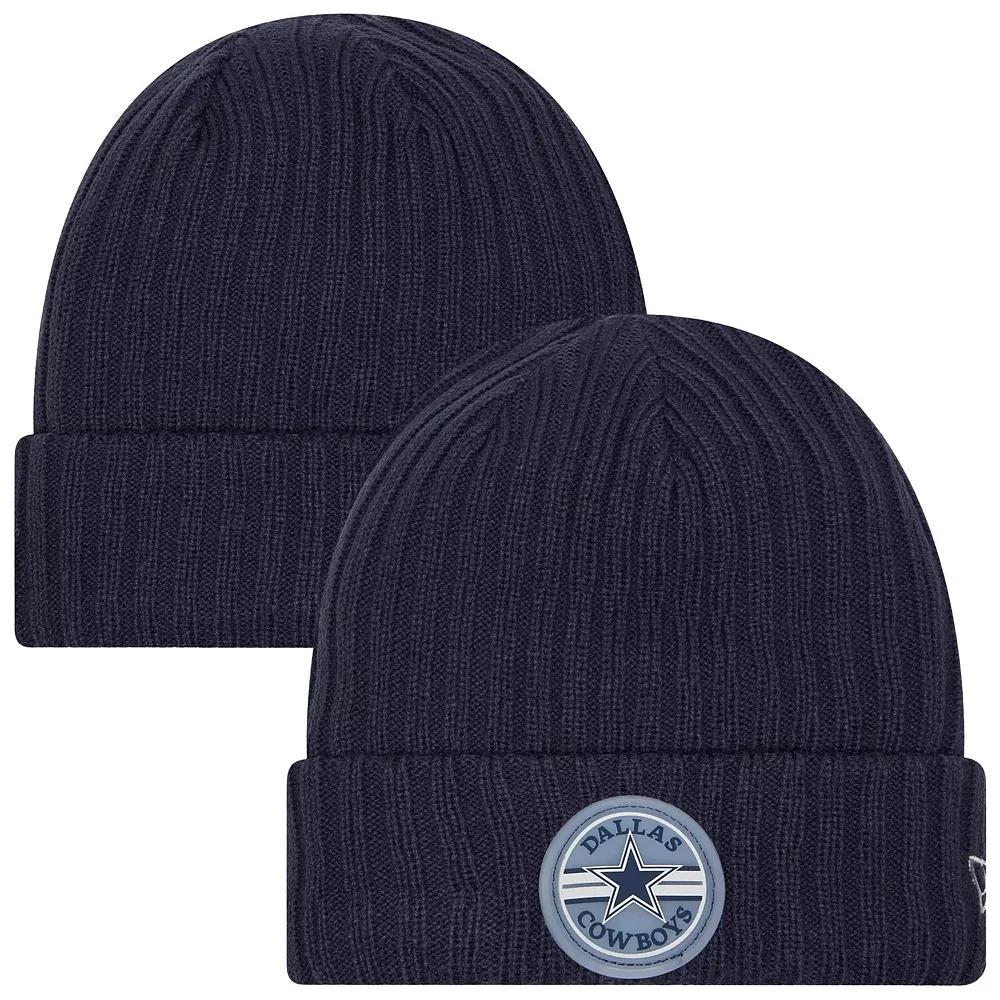 Men's New Era Navy Dallas Cowboys Sport Night Cuffed Knit Hat, Blue Product Image