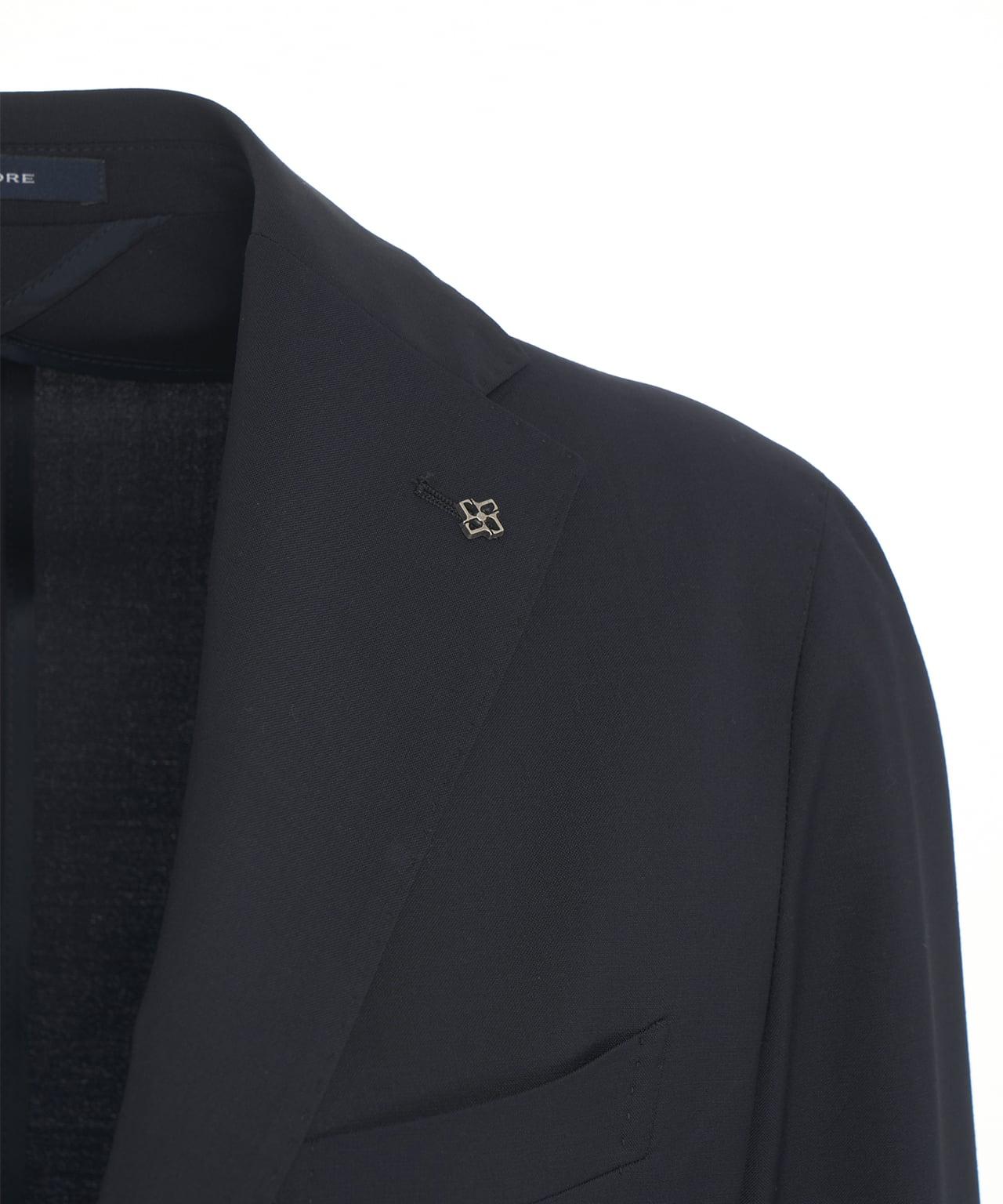 Single-breasted suit in virgin wool Product Image