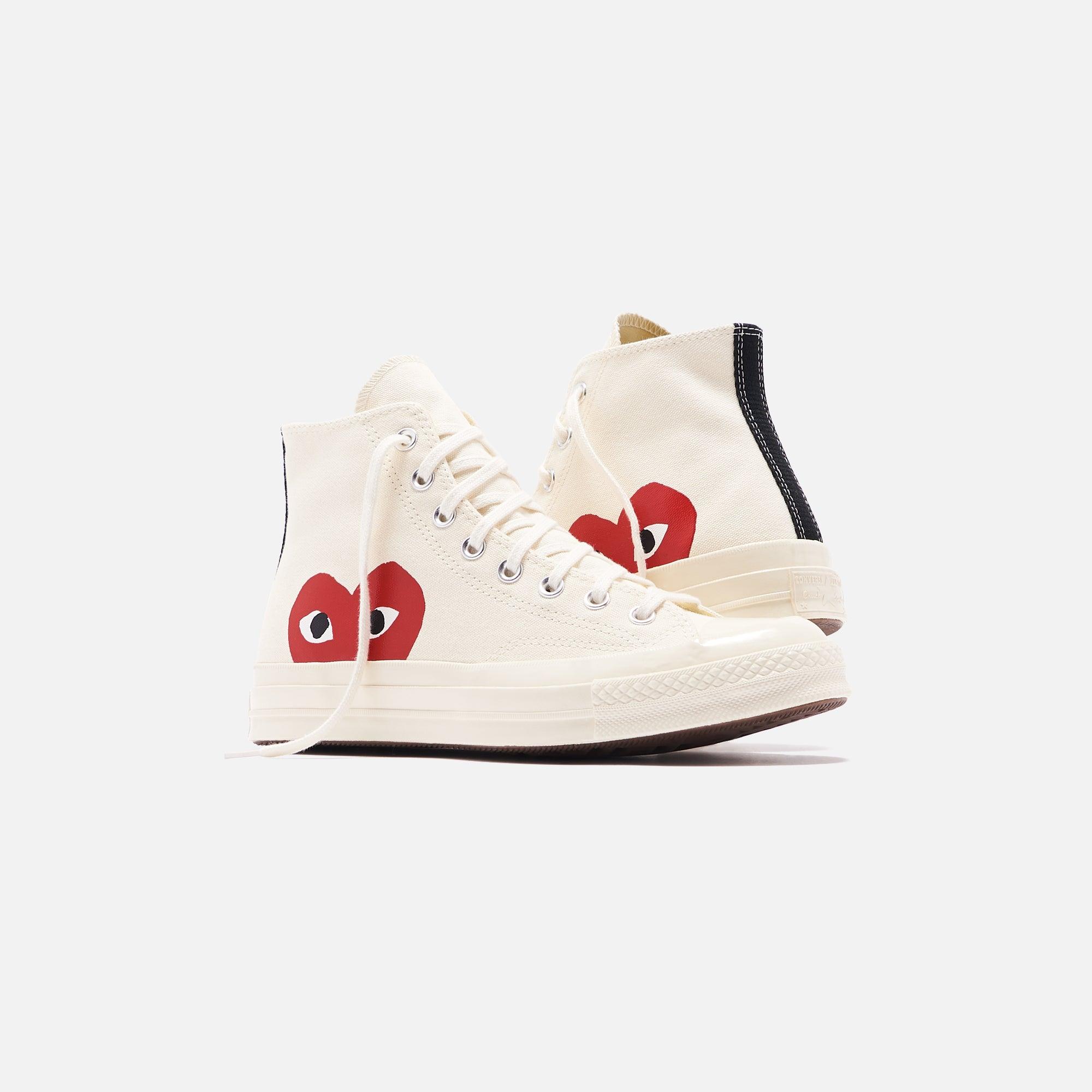 Converse x Comme des Garçons CDG Play Chuck Taylor High - Beige Male Product Image
