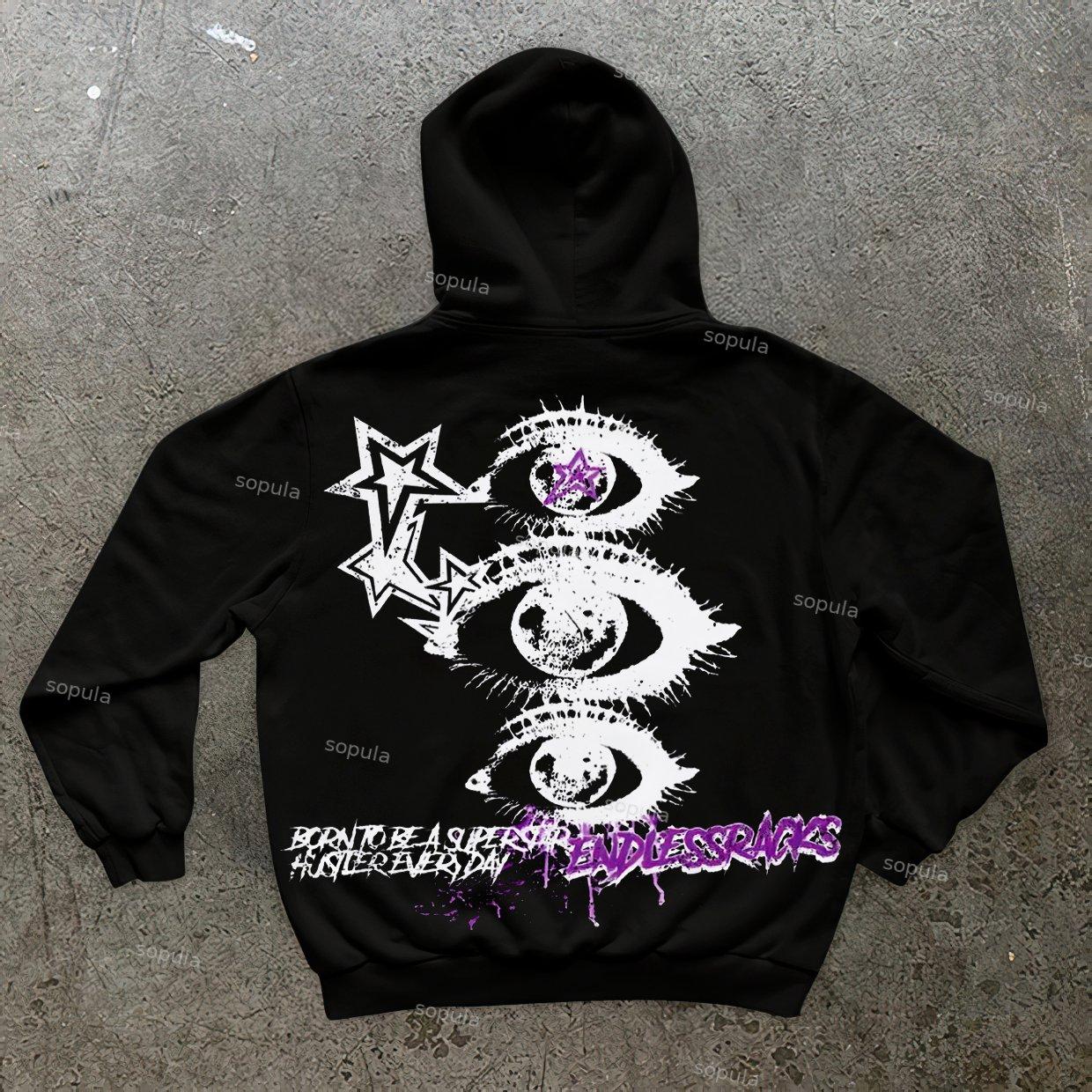 Sopula Vintage Endless The Hustler Superstar Graphics Pocket Hoodie Product Image