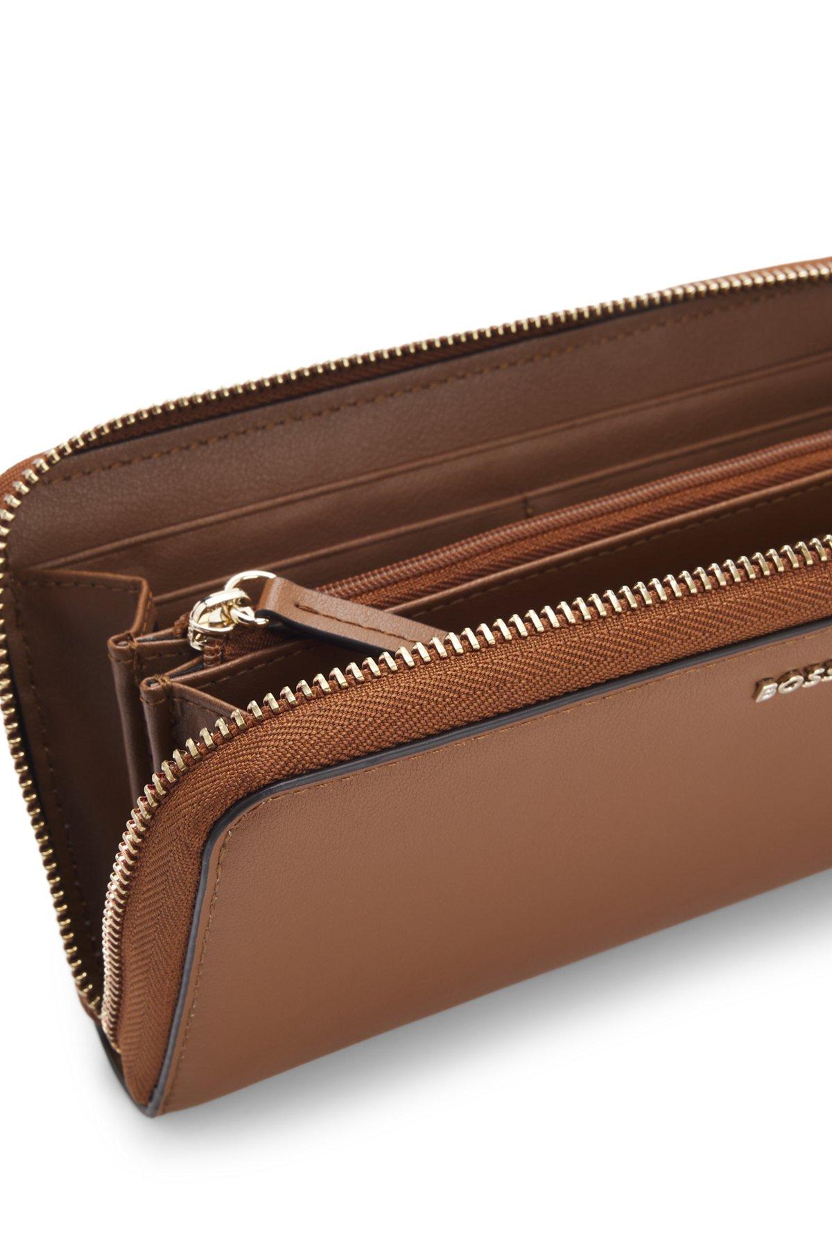 Logo-lettering wallet with zip Product Image