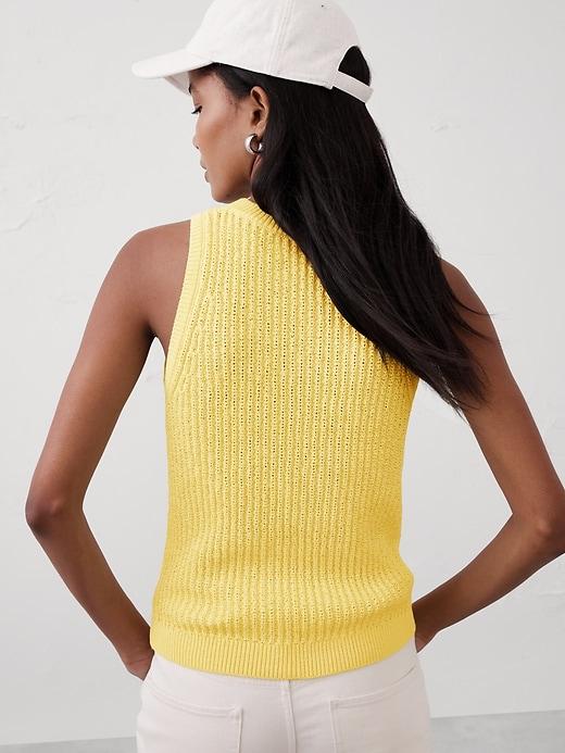 Textured Ribbed Sweater Tank Product Image