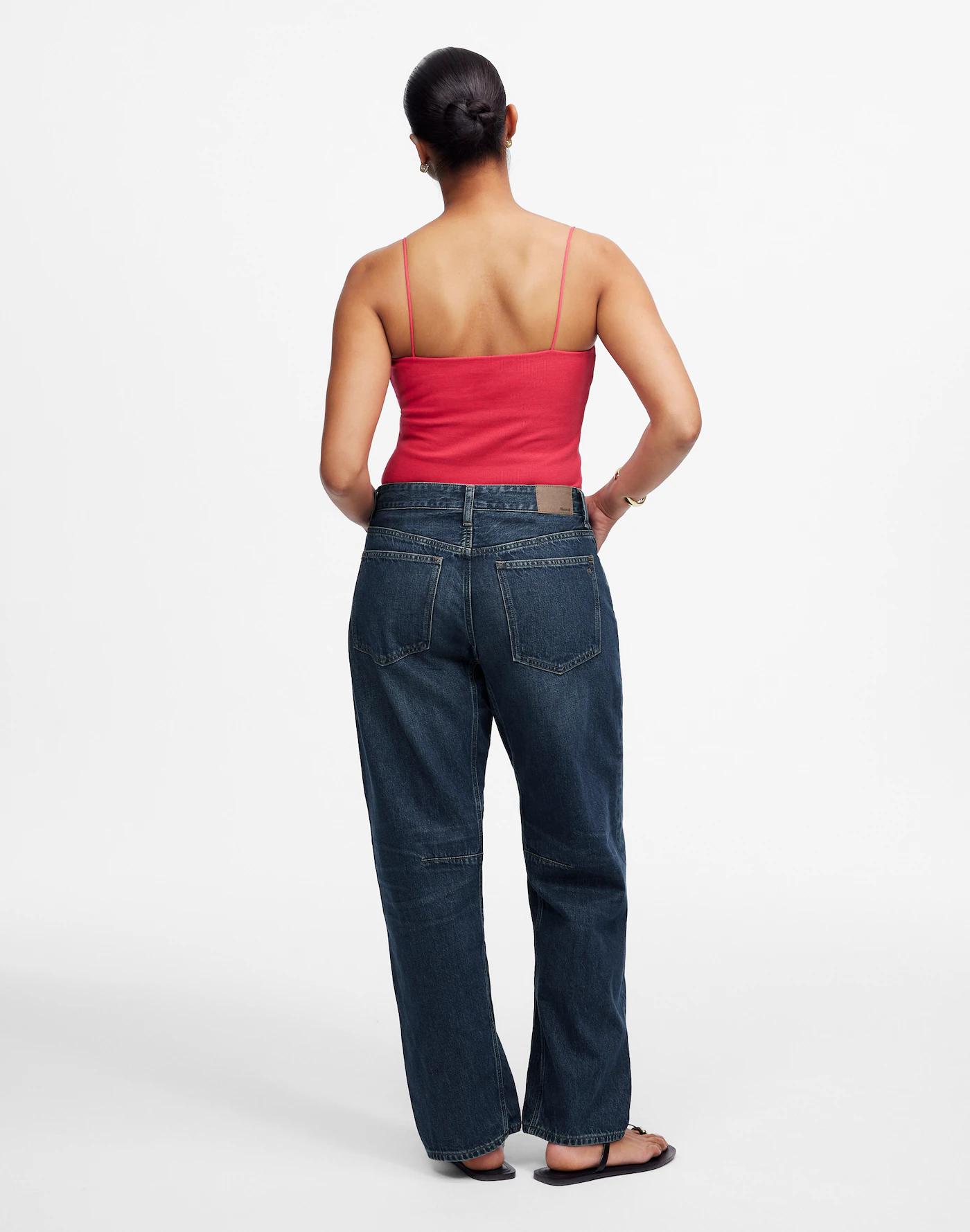The Curvy Darted Barrel-Leg Jean Product Image
