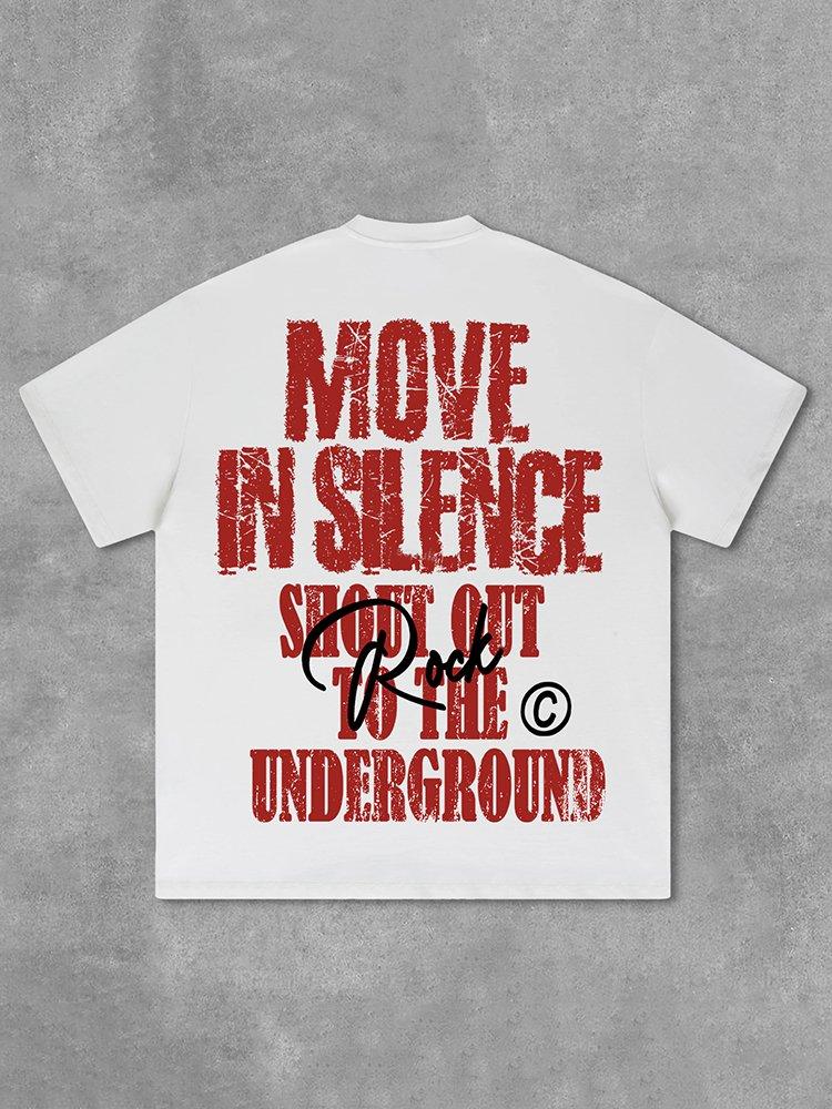 Sopula Move In Silence Graphic Print Cotton T-Shirt Product Image