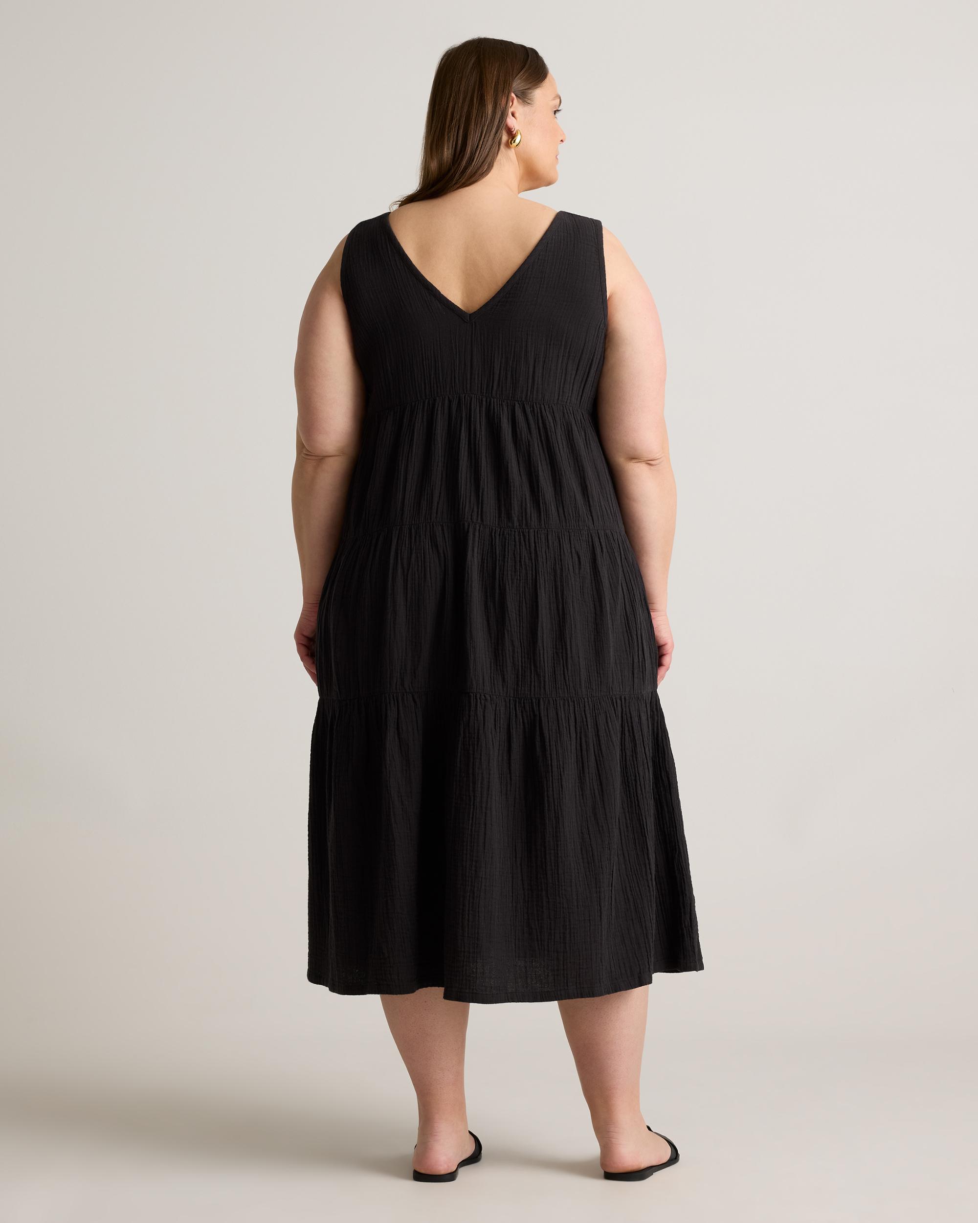 Quince | Women's Gauze Tiered Maxi Dress Organic Cotton Product Image