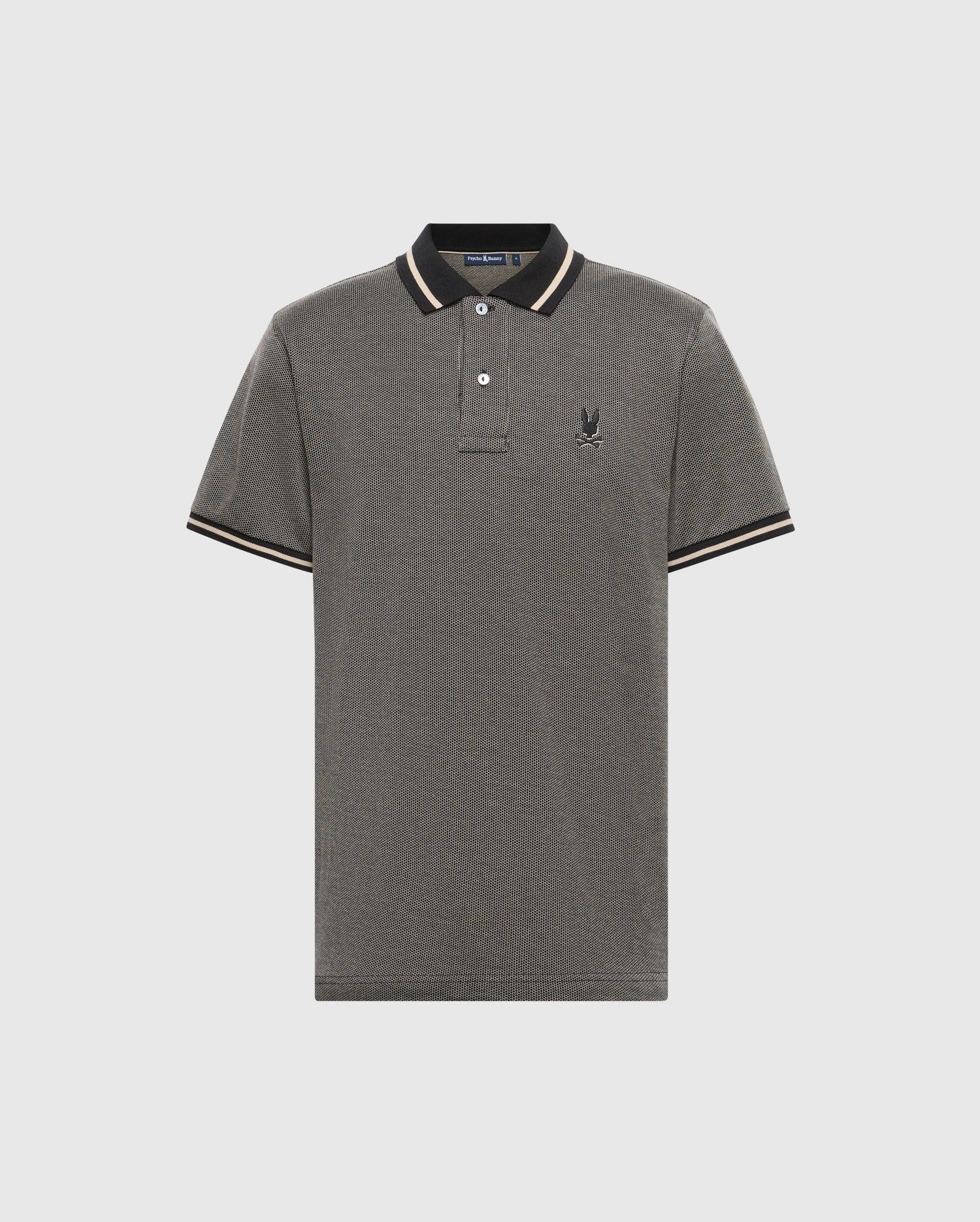 MENS WARSAW JACQUARD PIQUE POLO - B6K901E200 Male Product Image