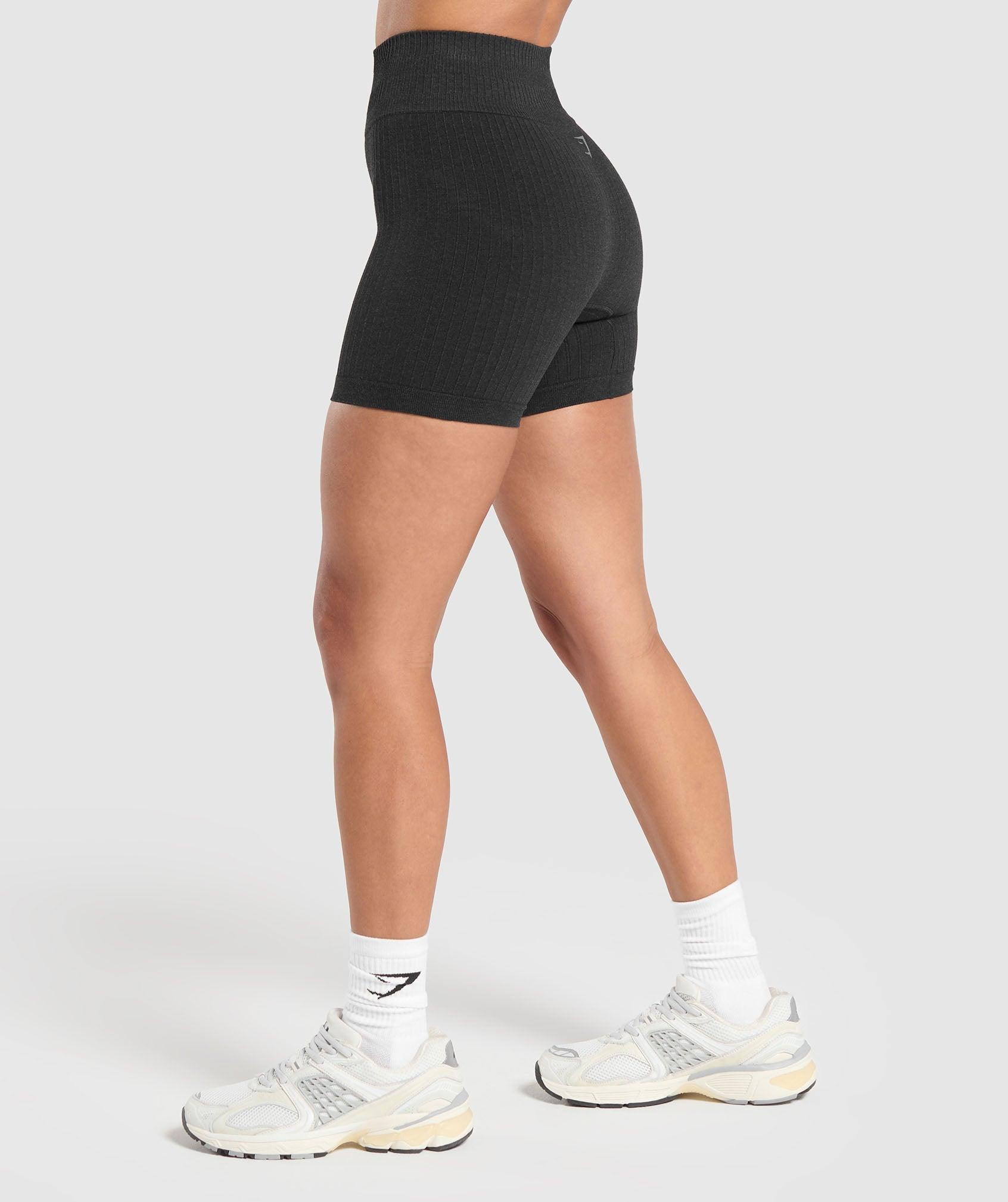 Gymshark Luxe Seamless Shorts - Coal Marl Female Product Image
