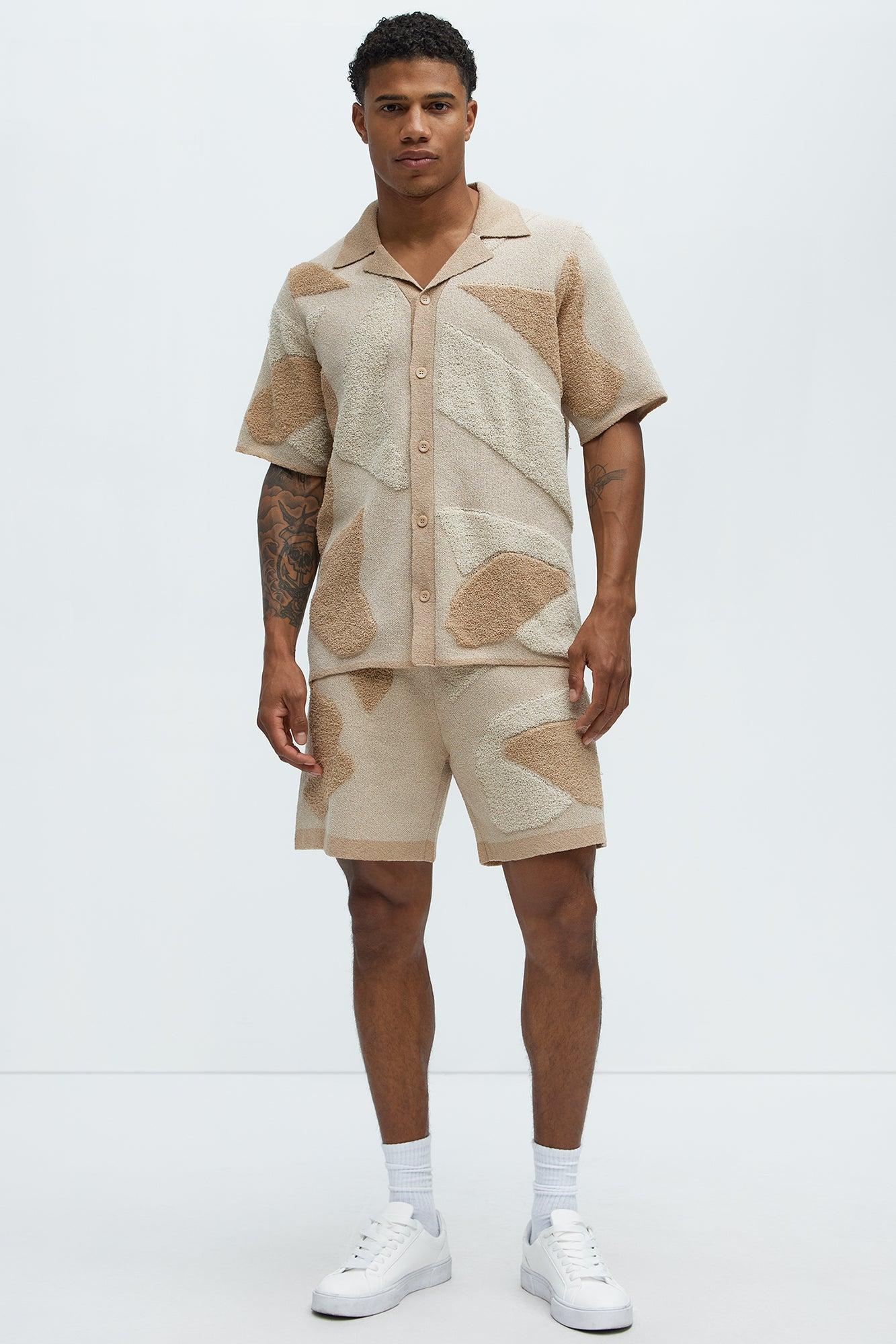 Auron Knitted Shorts - Off White Product Image