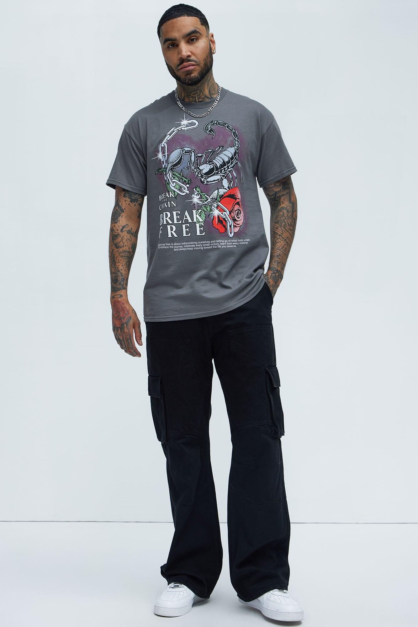 Break The Chain Short Sleeve Tee - Charcoal Product Image