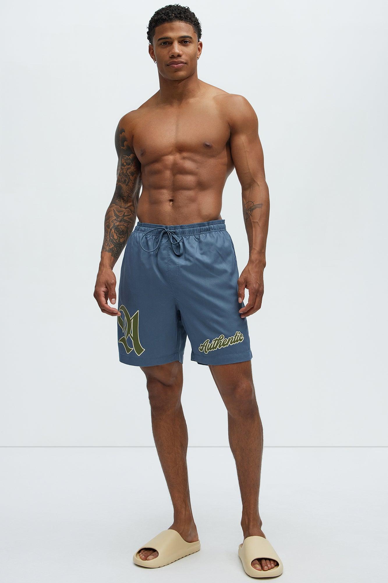 Authentic Lifestyle Swim Mid Trunk - Grey Product Image