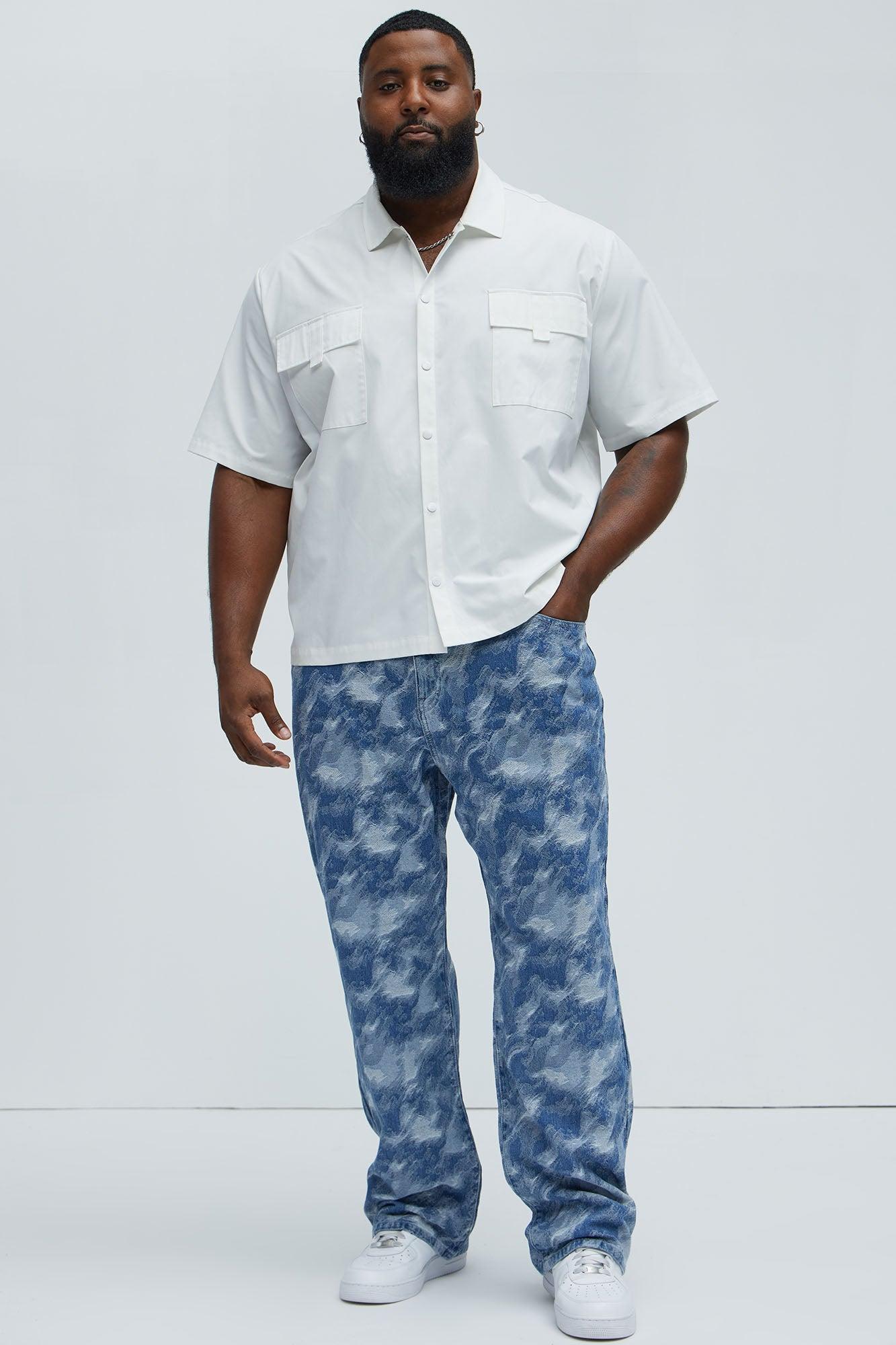 Murky Waters Straight Jeans - Medium Blue Wash Product Image