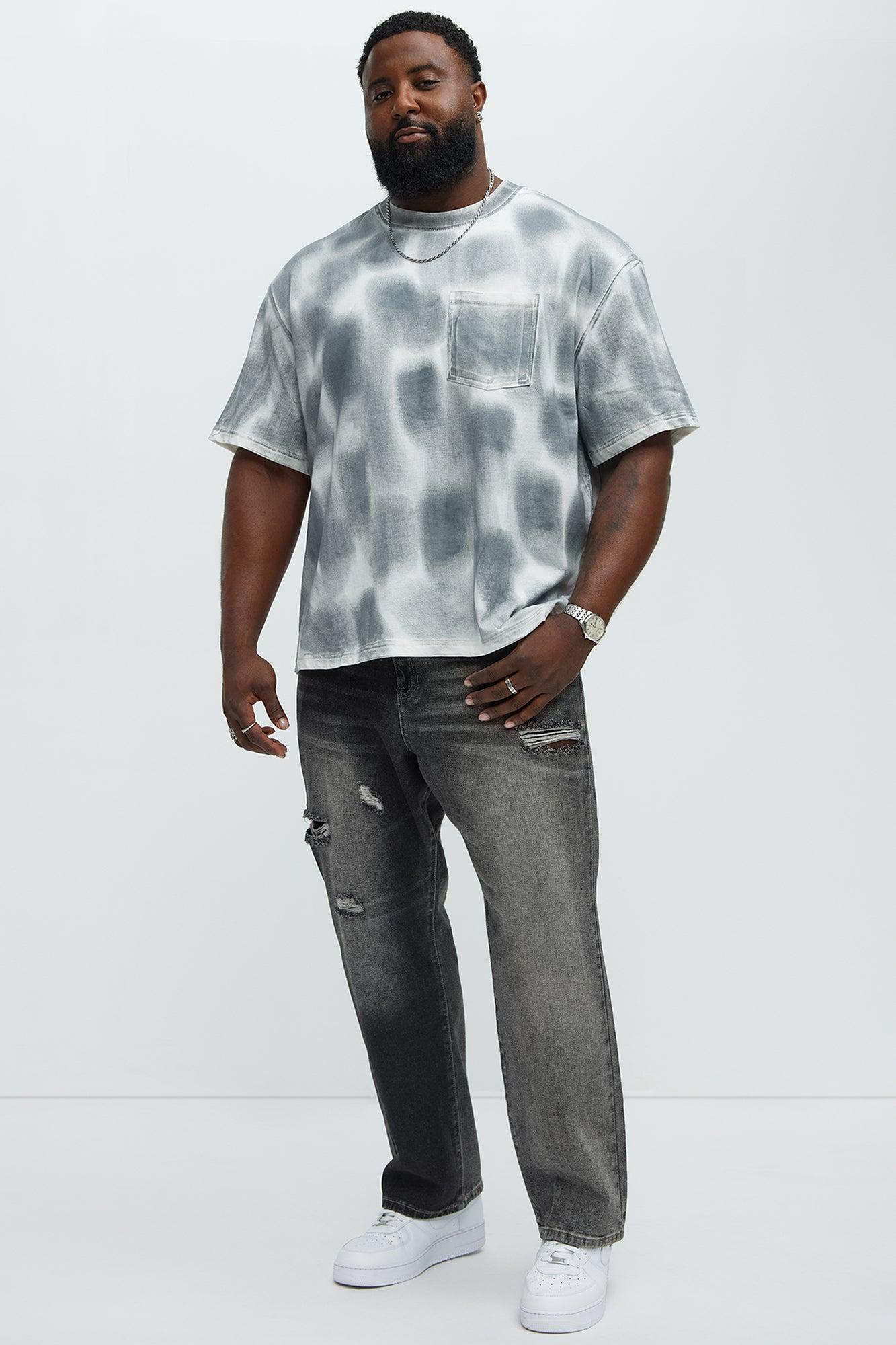 Let Me See Ripped Straight Jeans - Black Wash Product Image