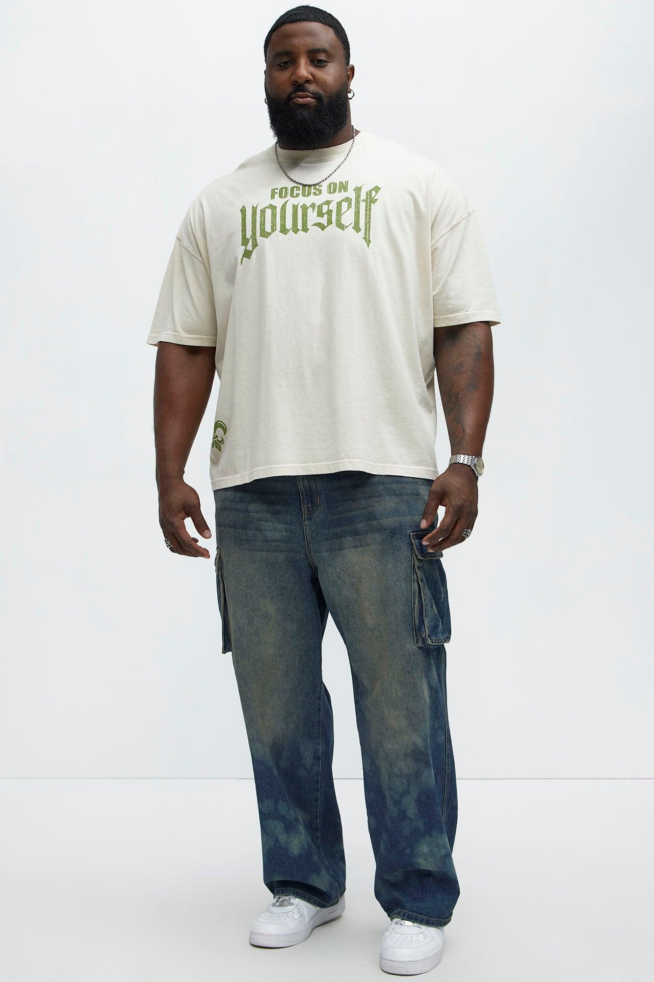 Make Yourself Proud Oversized Short Sleeve Tee - Cream Product Image