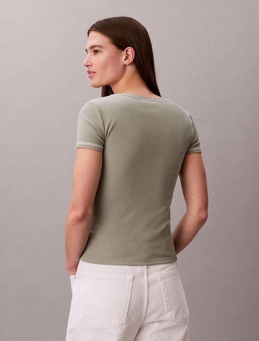 Cotton Contour Rib T-Shirt Product Image