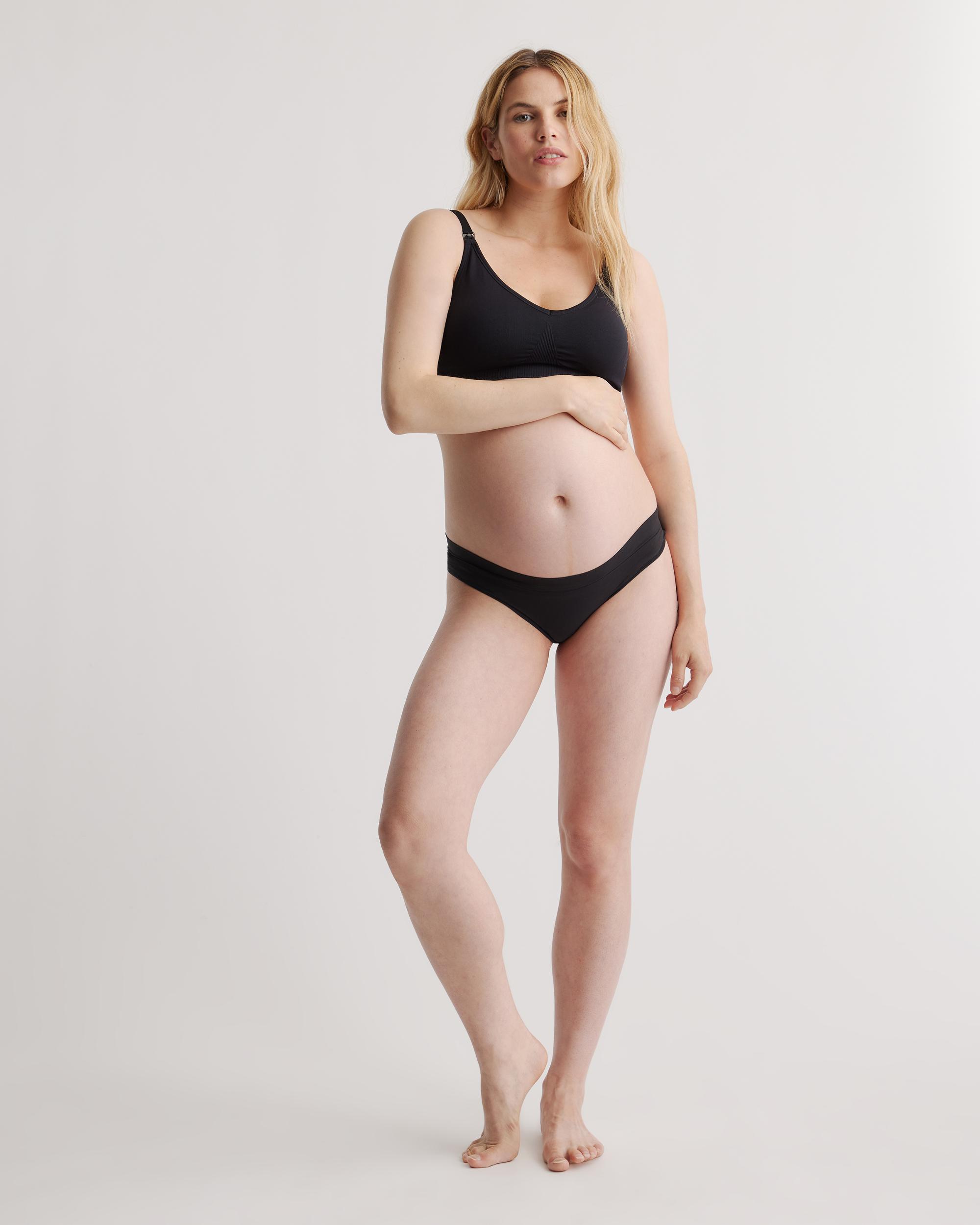 Quince | Women's Second Skin Maternity Thong Size XL, Nylon/Spandex Product Image