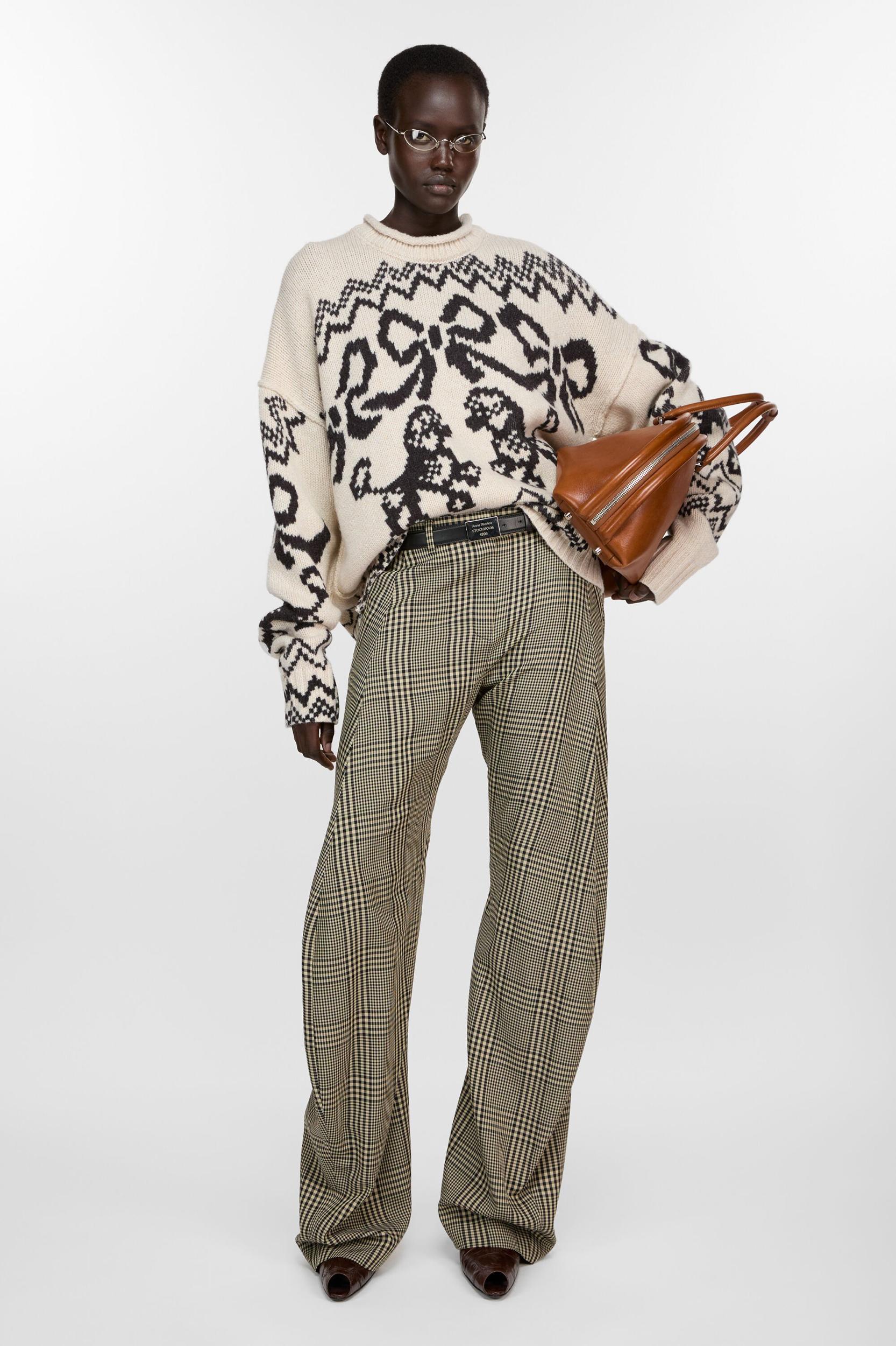 Plaid tailored trousers Product Image