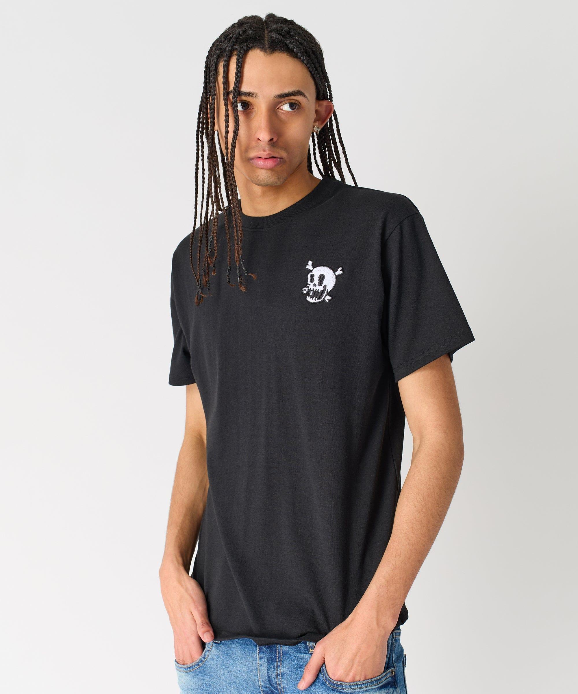 Crossbones Short Sleeve Tee - Black Product Image