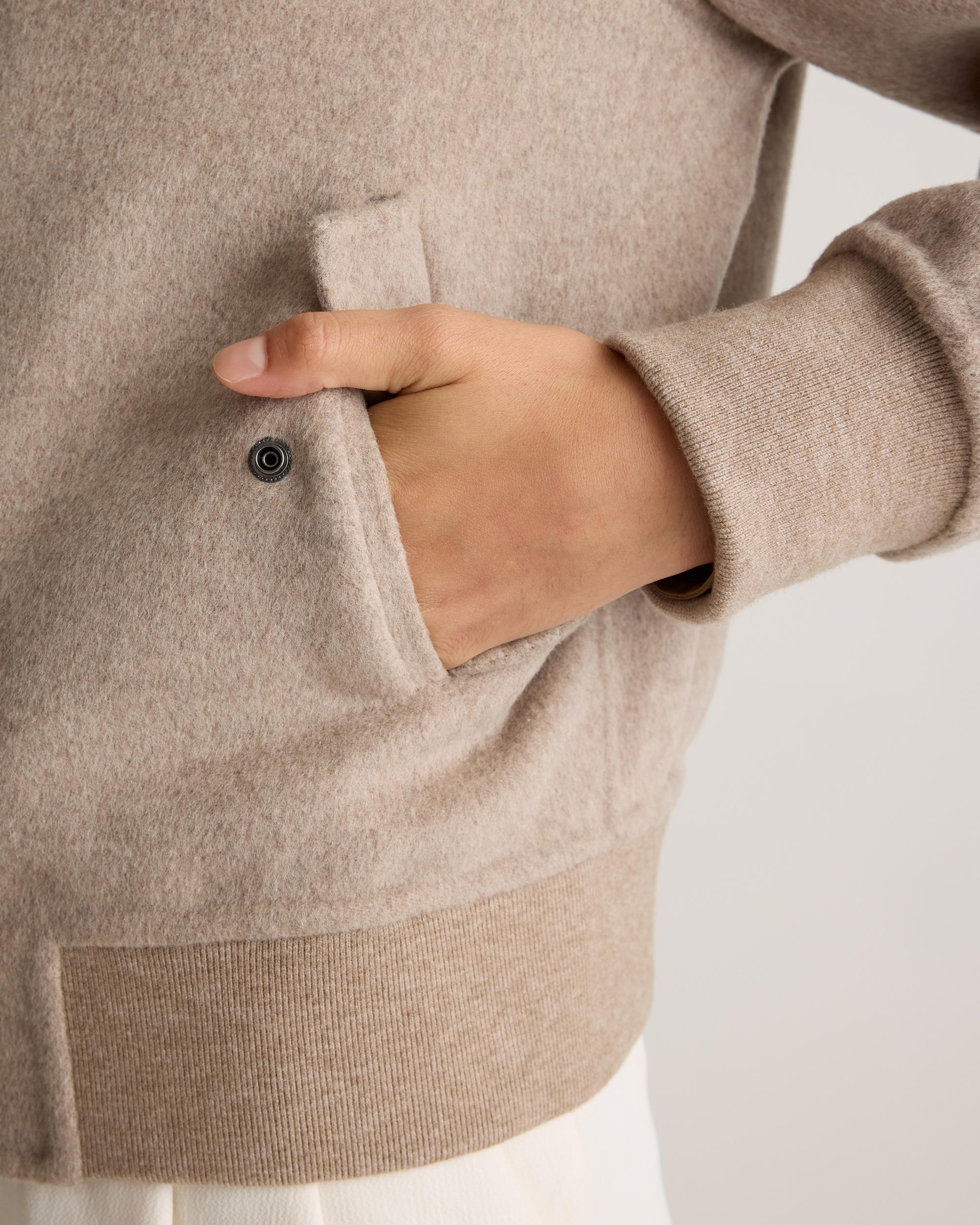 Quince | Women's Double-Faced Merino Wool Bomber Jacket Product Image