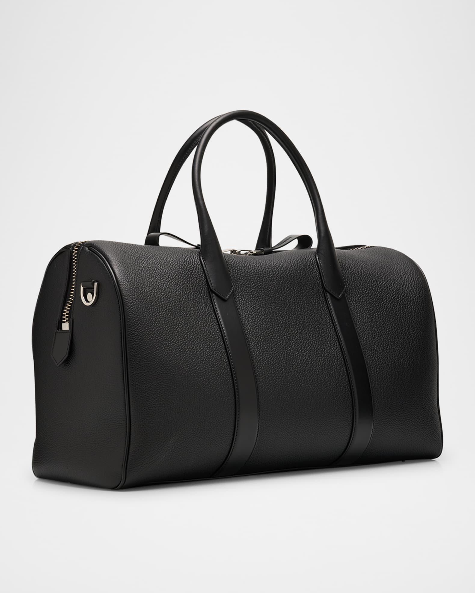 Men's Medium Soft Grain Leather Duffle Bag  Product Image