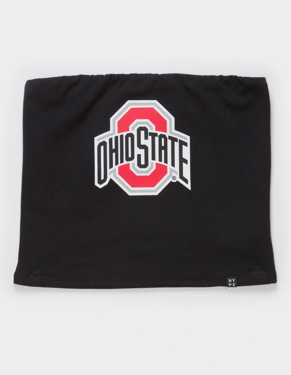 HYPE AND VICE Ohio State University Womens Tube Top - BLACK Product Image
