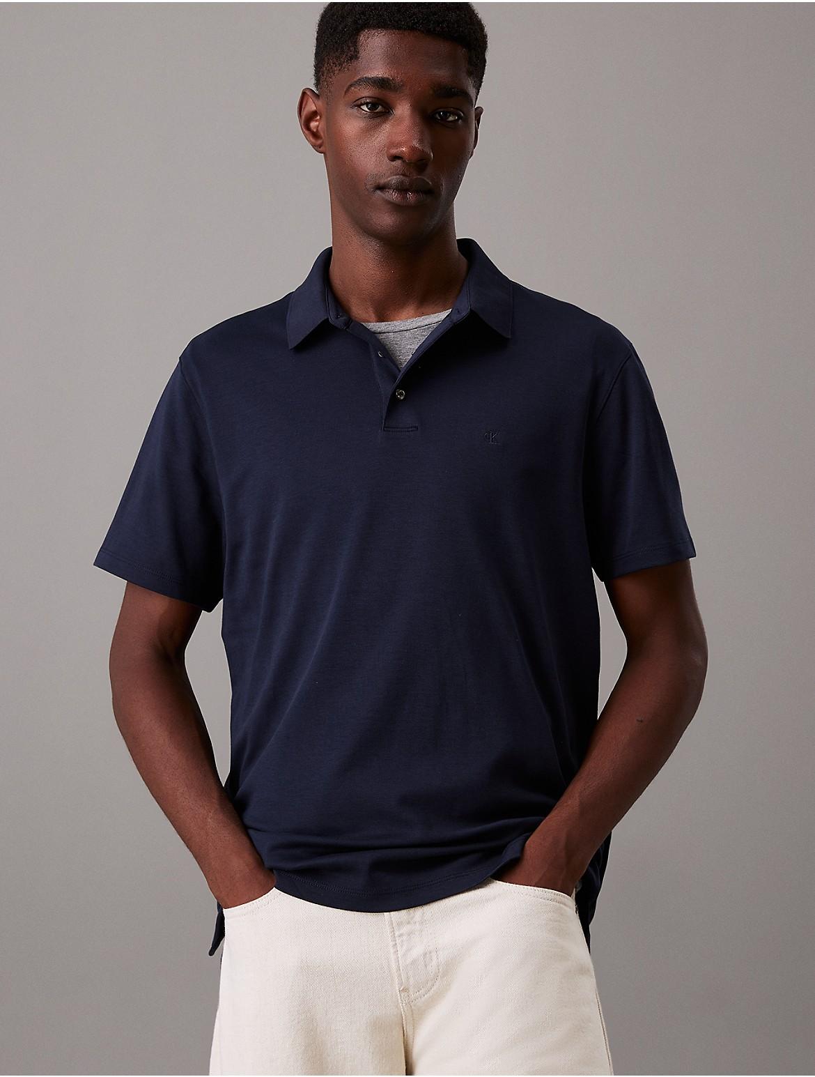 Calvin Klein Mens Supima Cotton Classic Polo Shirt - Orange Product Image