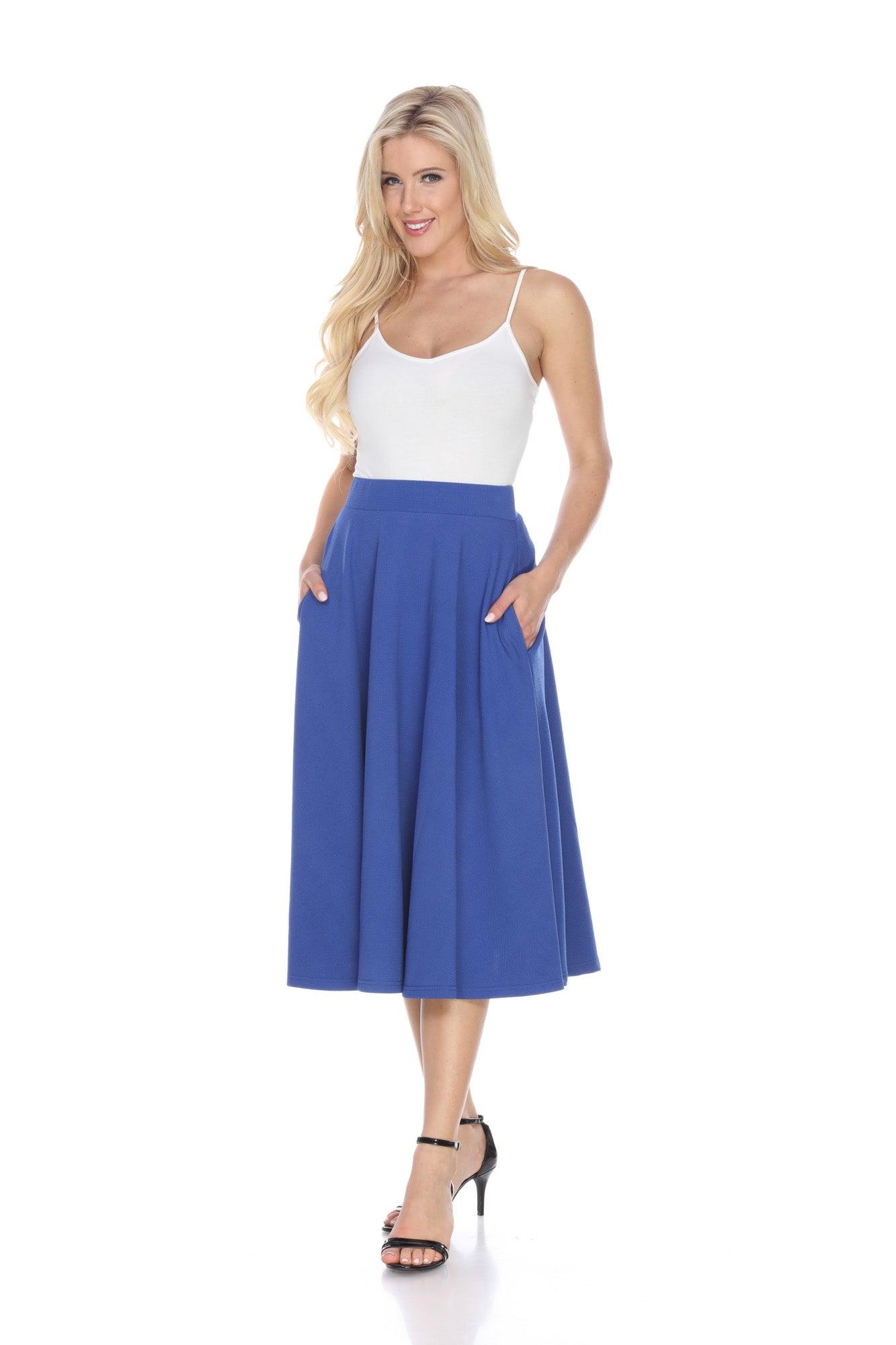 Tasmin Flare Midi Skirts Product Image