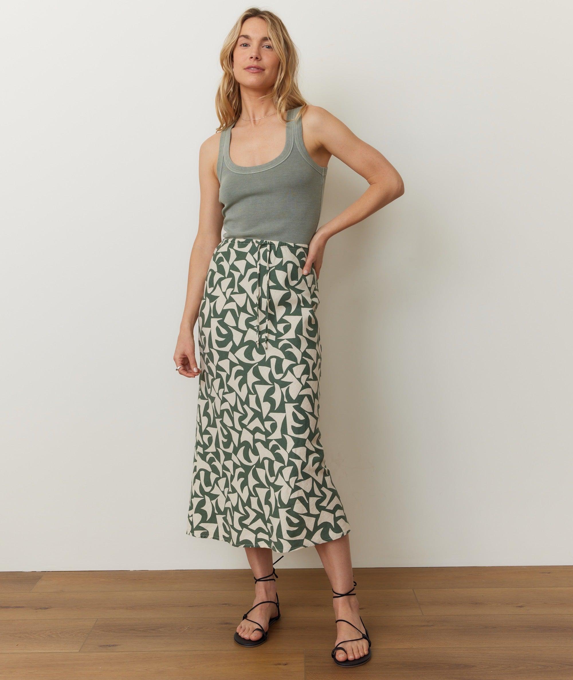 Avery Hemp Midi Skirt Product Image