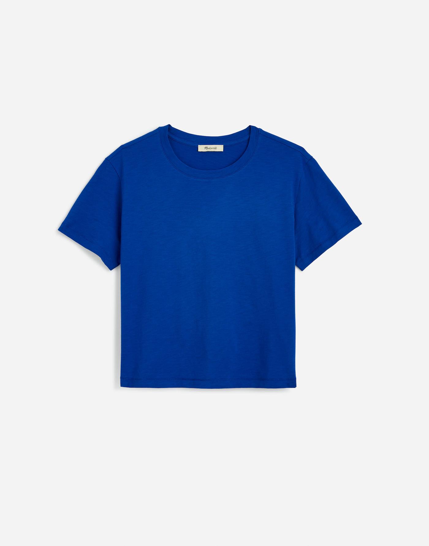 Slub Boxy-Crop Tee Product Image