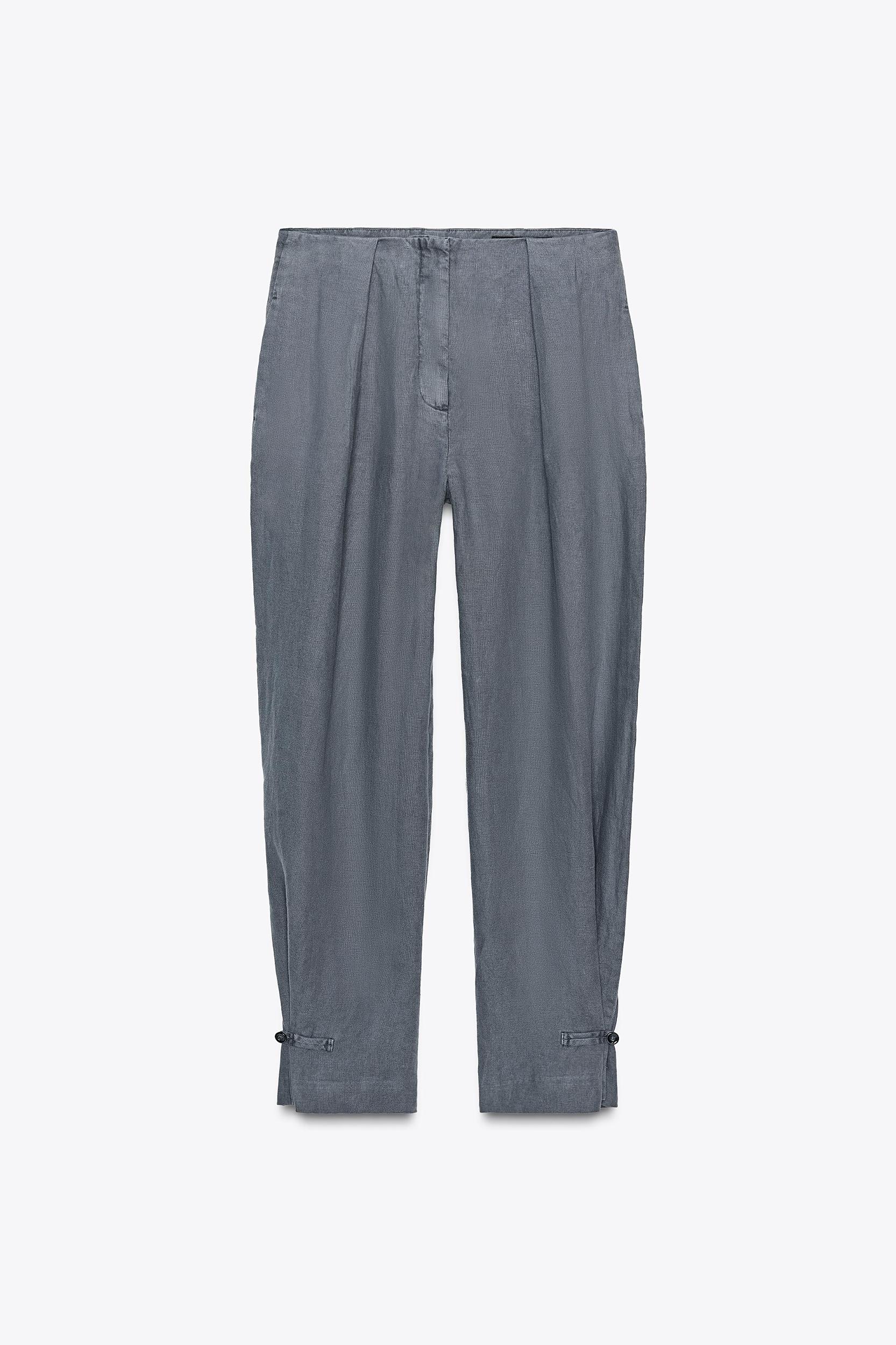 ZW COLLECTION PLEATED LINEN PANTS Product Image