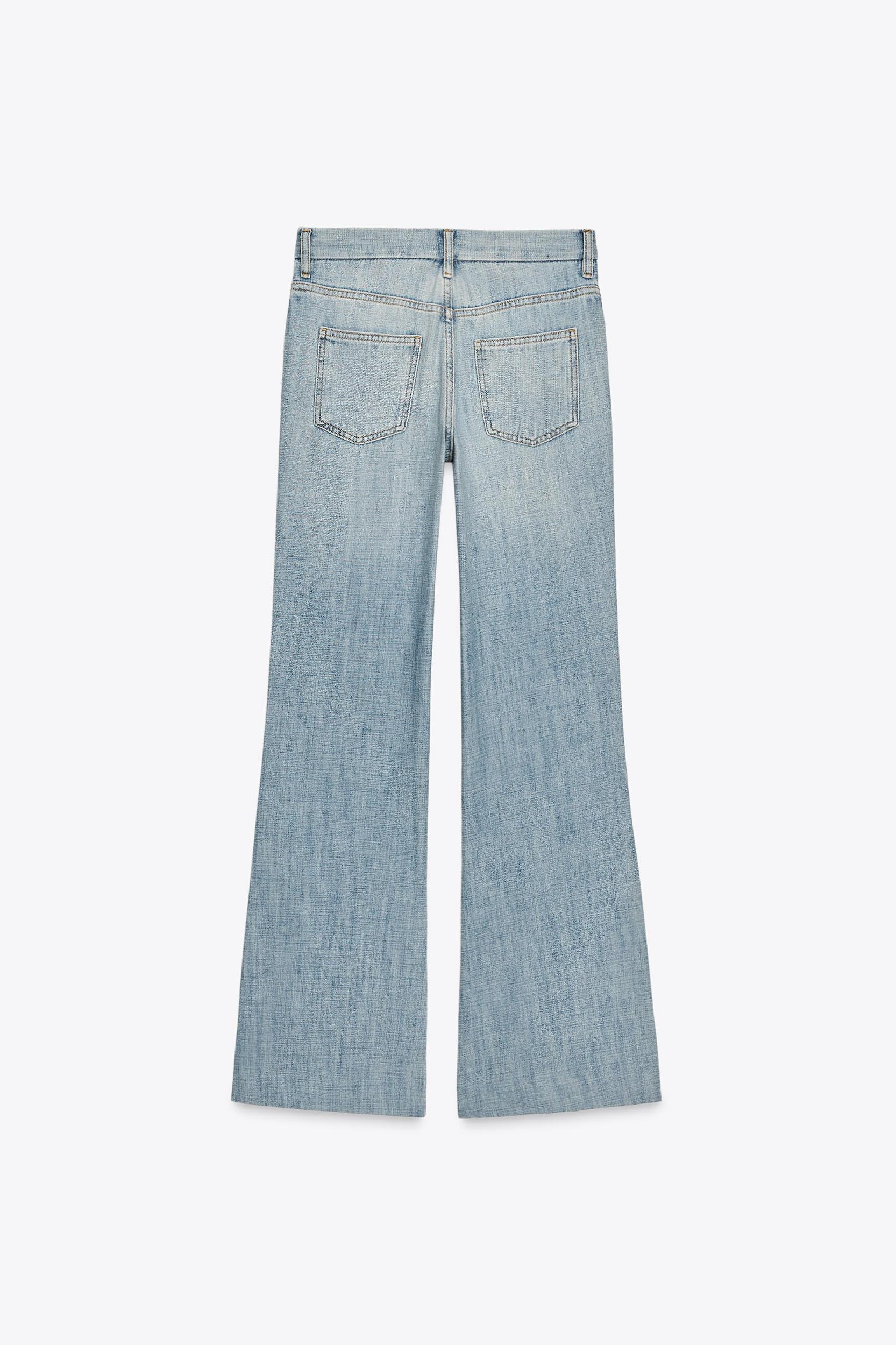 ZW COLLECTION LOW RISE FLARE JEANS Product Image