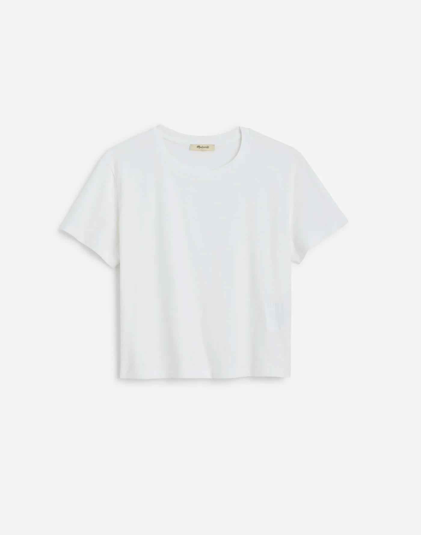 Slub Boxy-Crop Tee Product Image