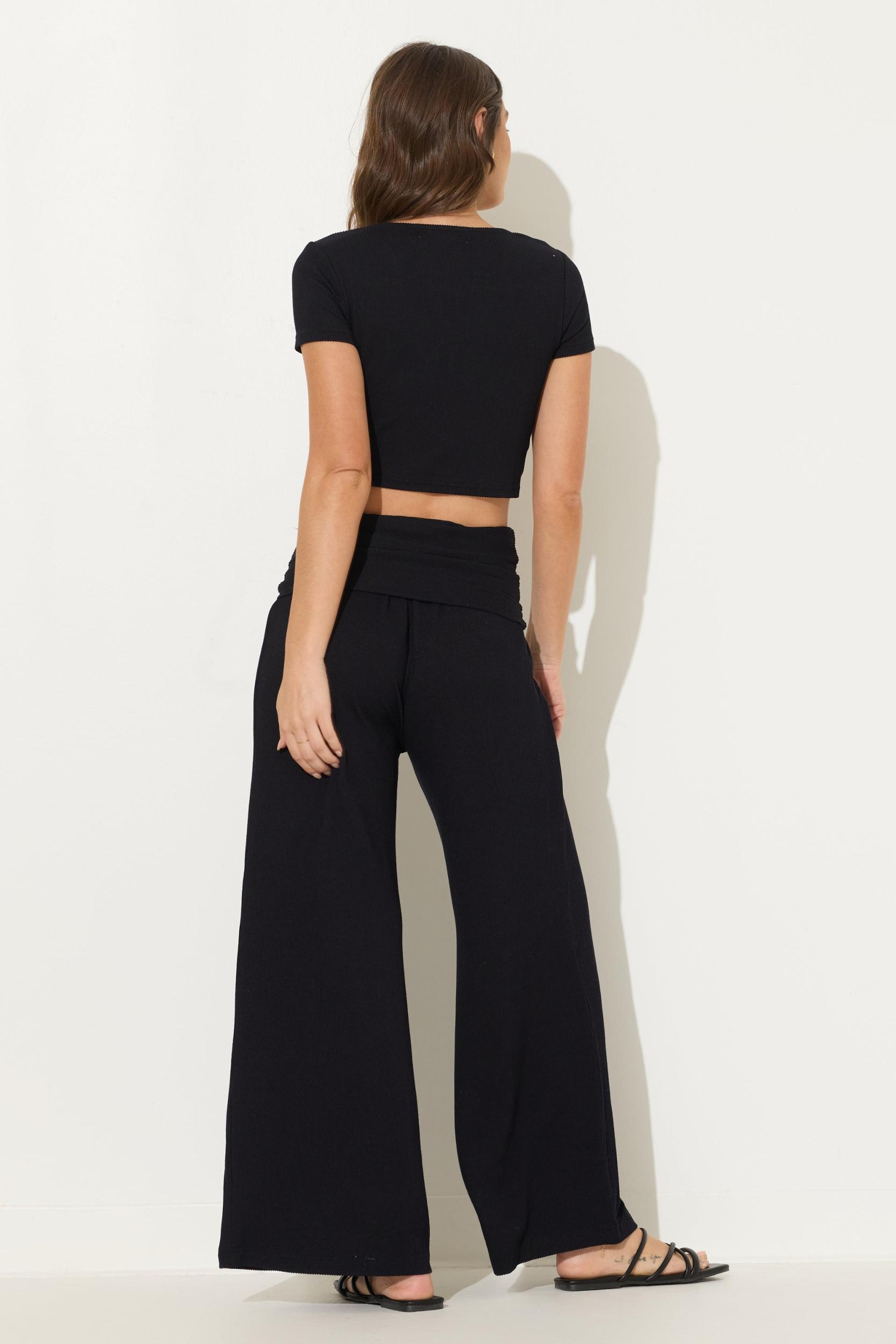 Rib Knit Flare Pant Product Image