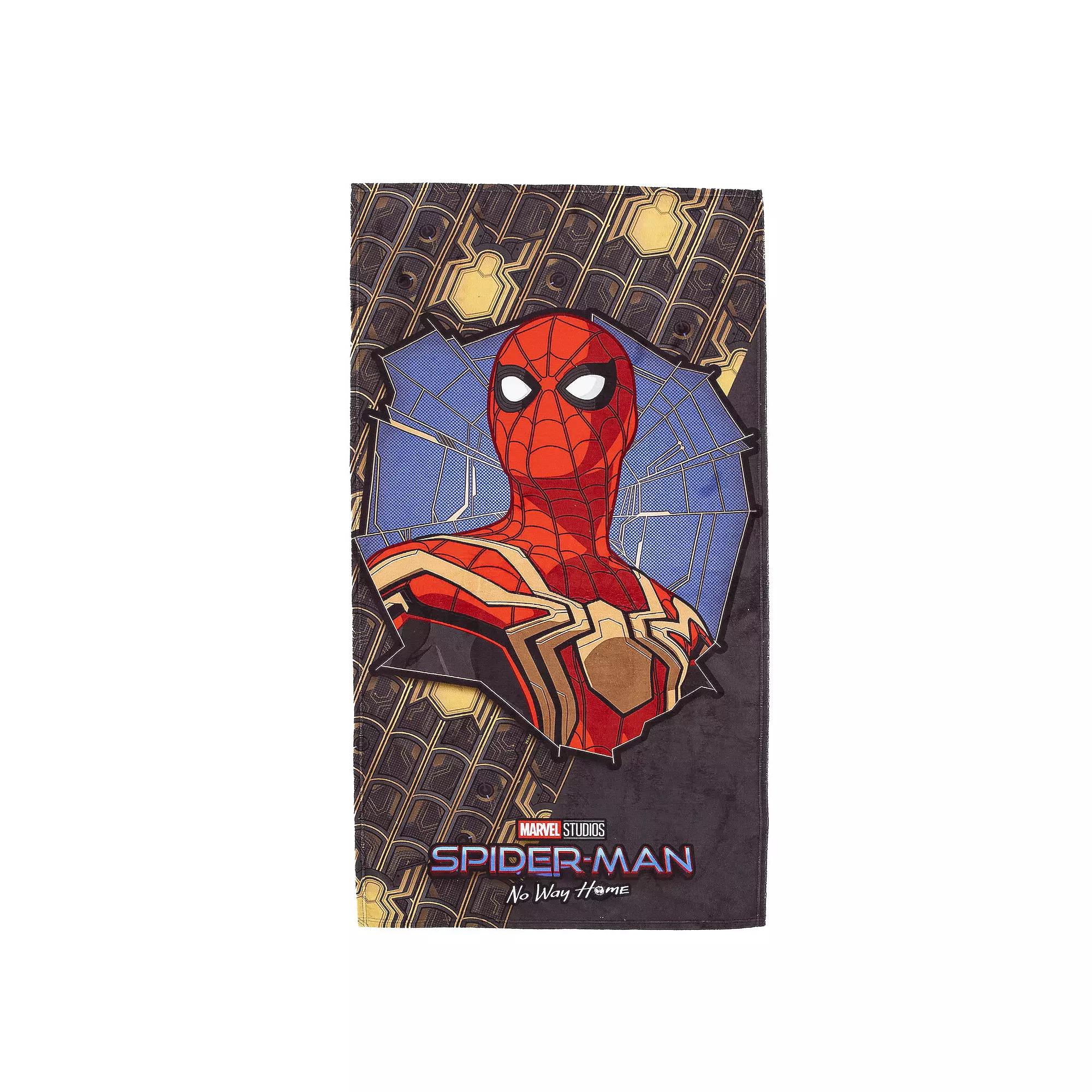 Kids' Spider-Man Gold Spiders Beach Towel, Red Product Image