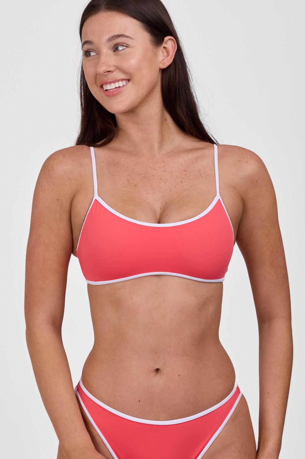 Amanda Bikini Top - Dolphins & White Female Product Image