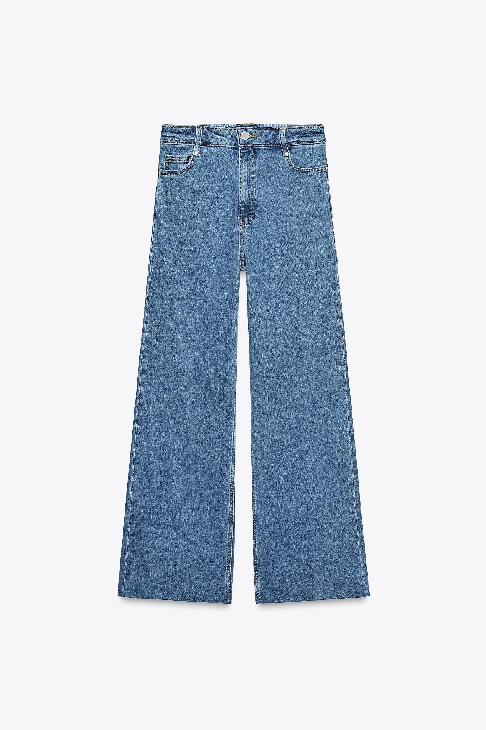 ZW COLLECTION HIGH-WAISTED PALAZZO JEANS Product Image