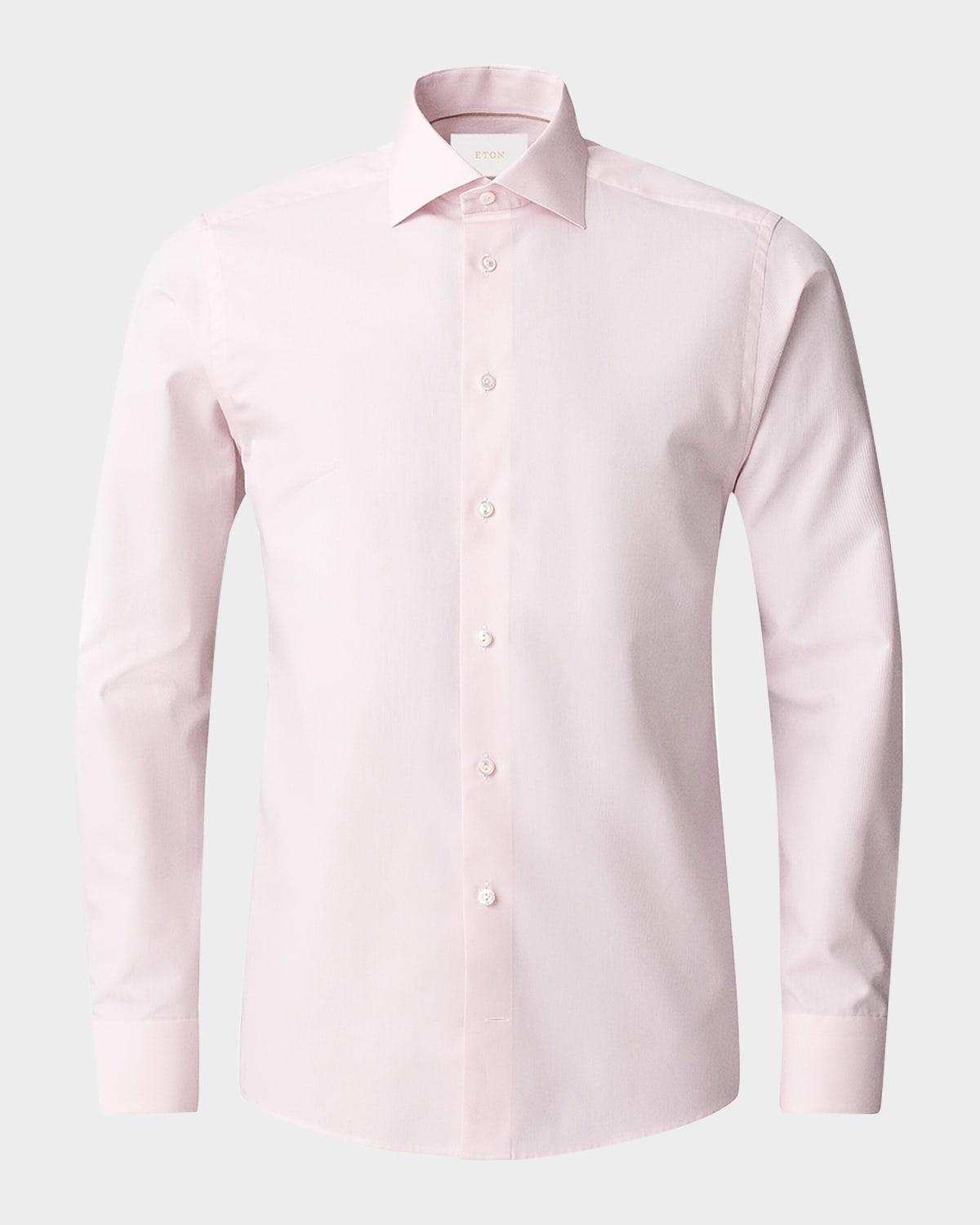 Mens Elevated Stripe Pique Contemporary-Fit Dress Shirt Product Image