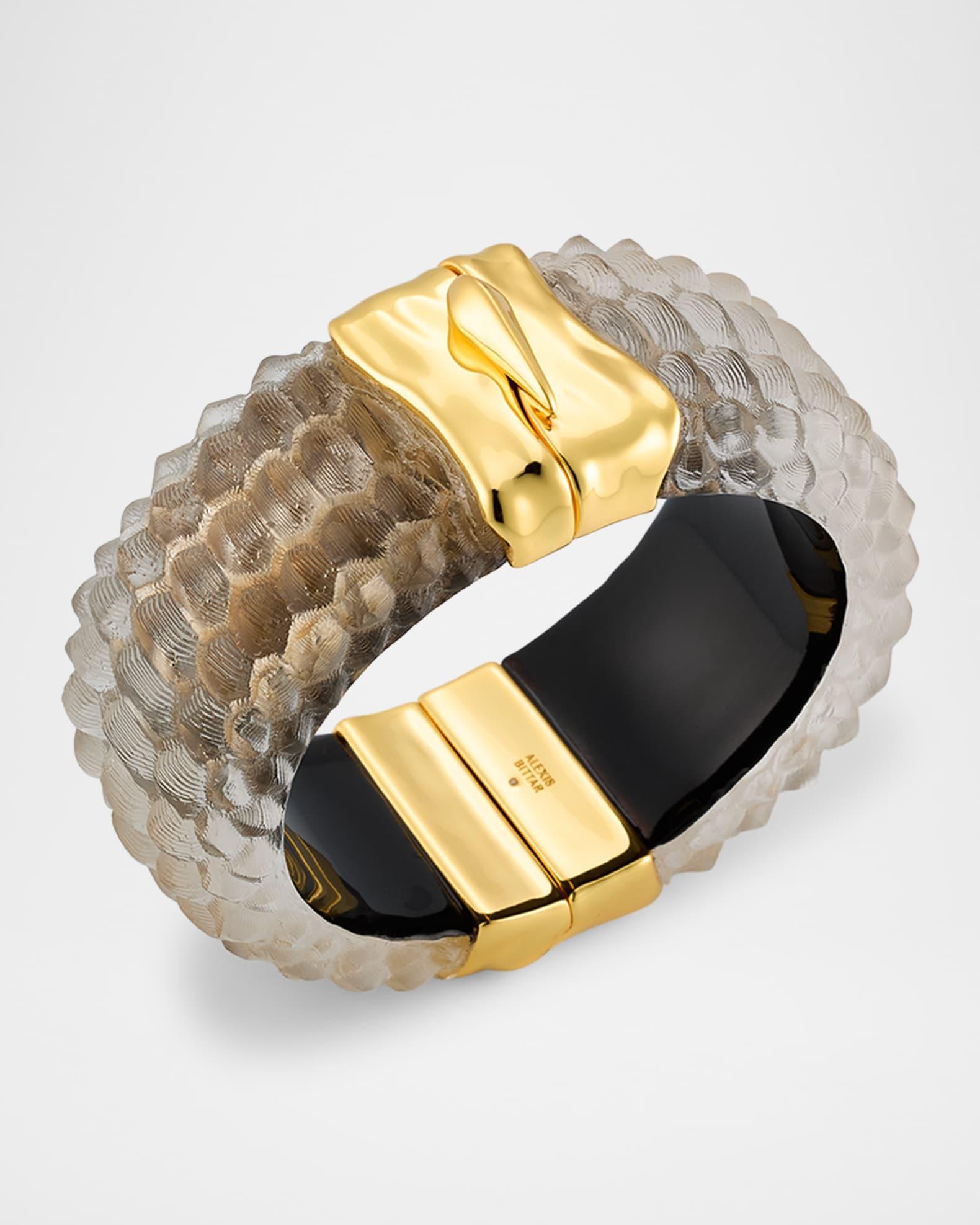 Serpent Lucite Wide Hinge Bracelet Product Image
