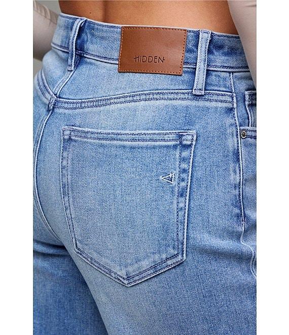 Hidden Jeans Logan Frayed Hem Dad Jeans Product Image