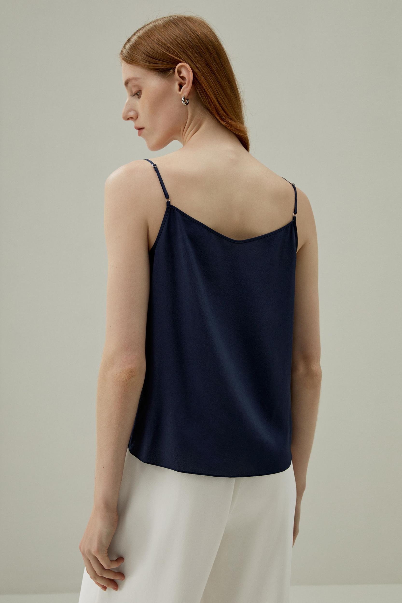 Thin-Strap Crêpe de Chine Cami Product Image