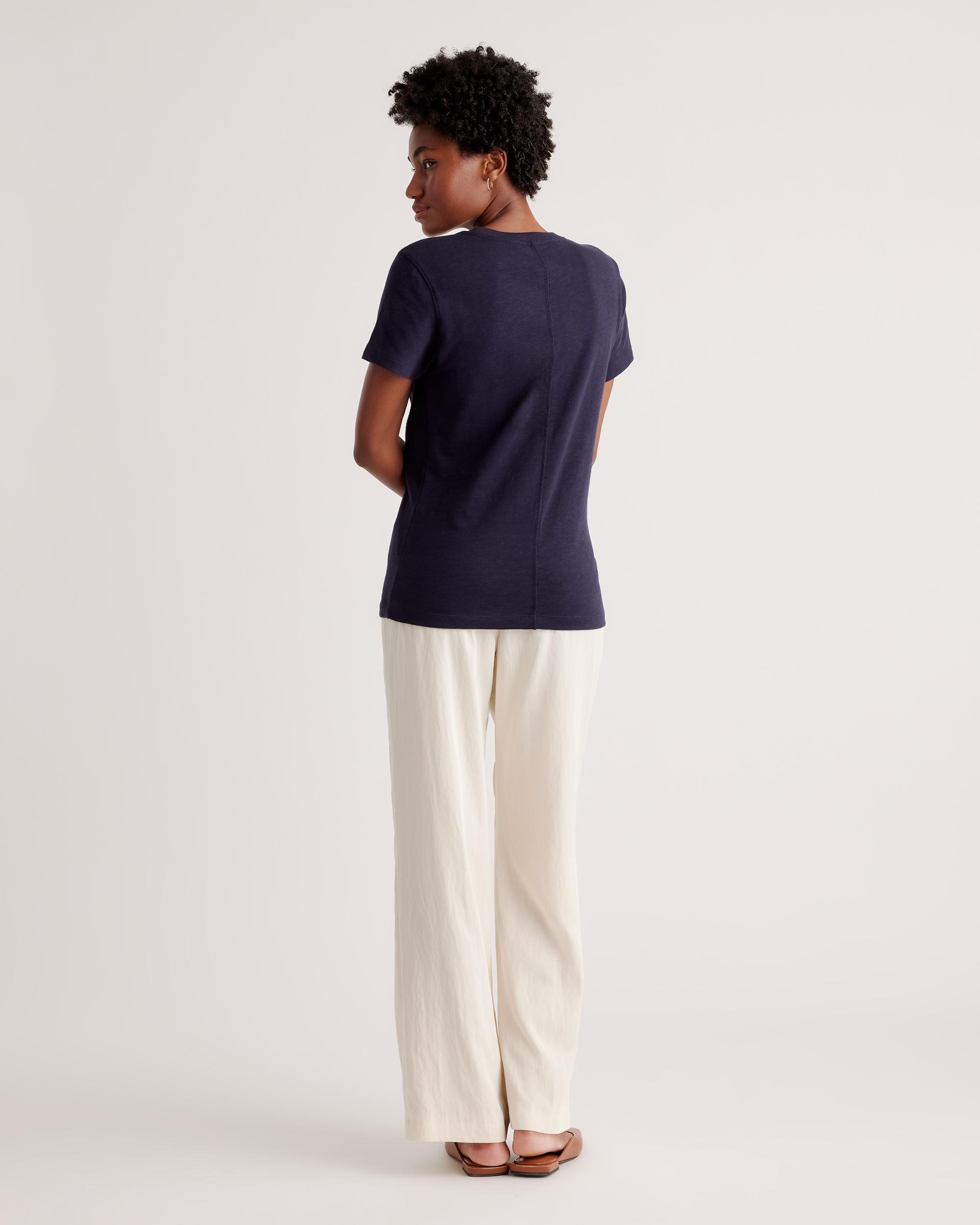 Quince | Women's Slub Crewneck T-Shirt Organic Cotton Product Image