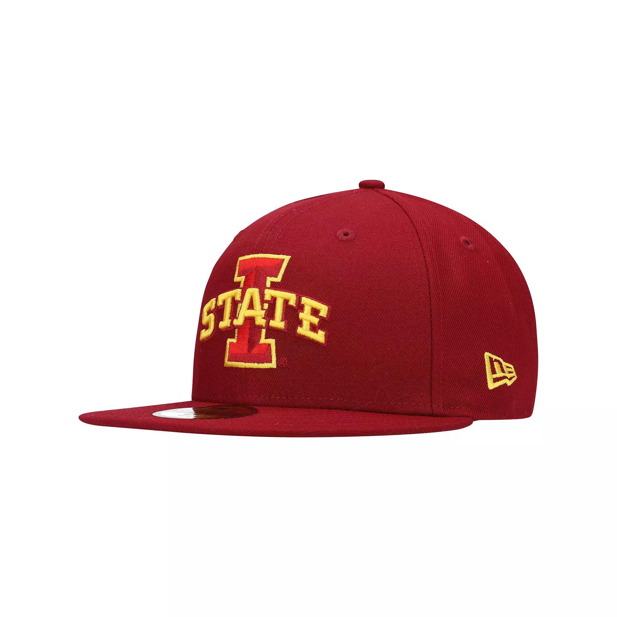 Men's New Era Cardinal Iowa State Cyclones Primary Team Logo Basic 59FIFTY Fitted Hat,  Product Image