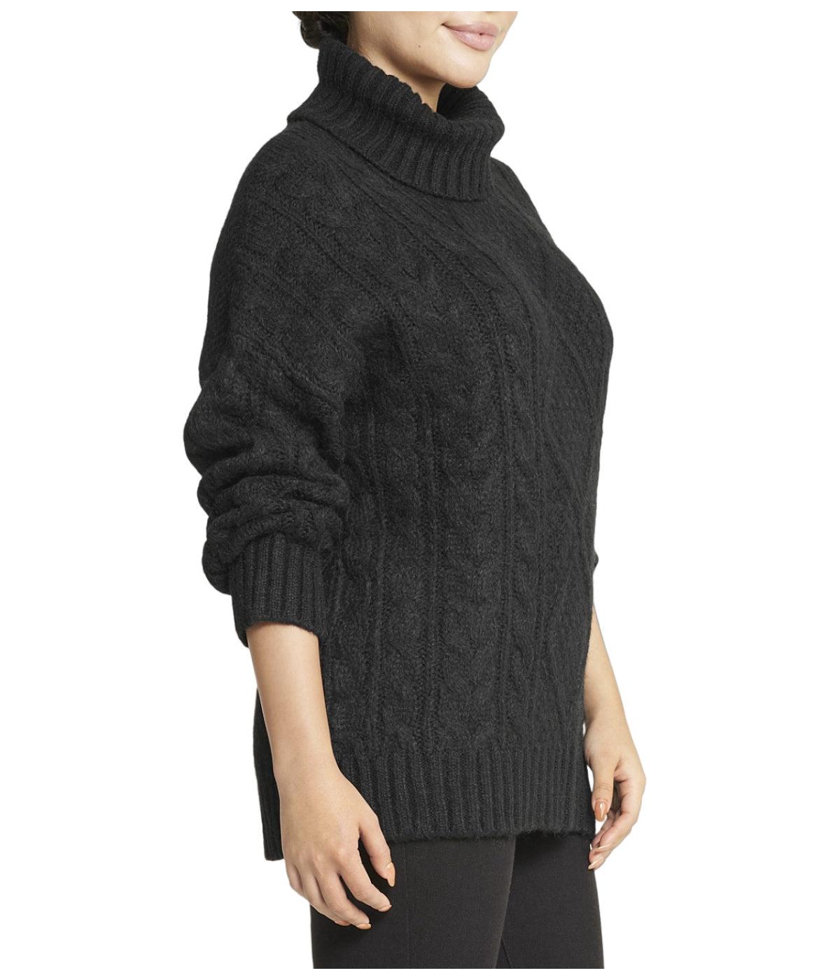 Cable Turtleneck Sweater Product Image
