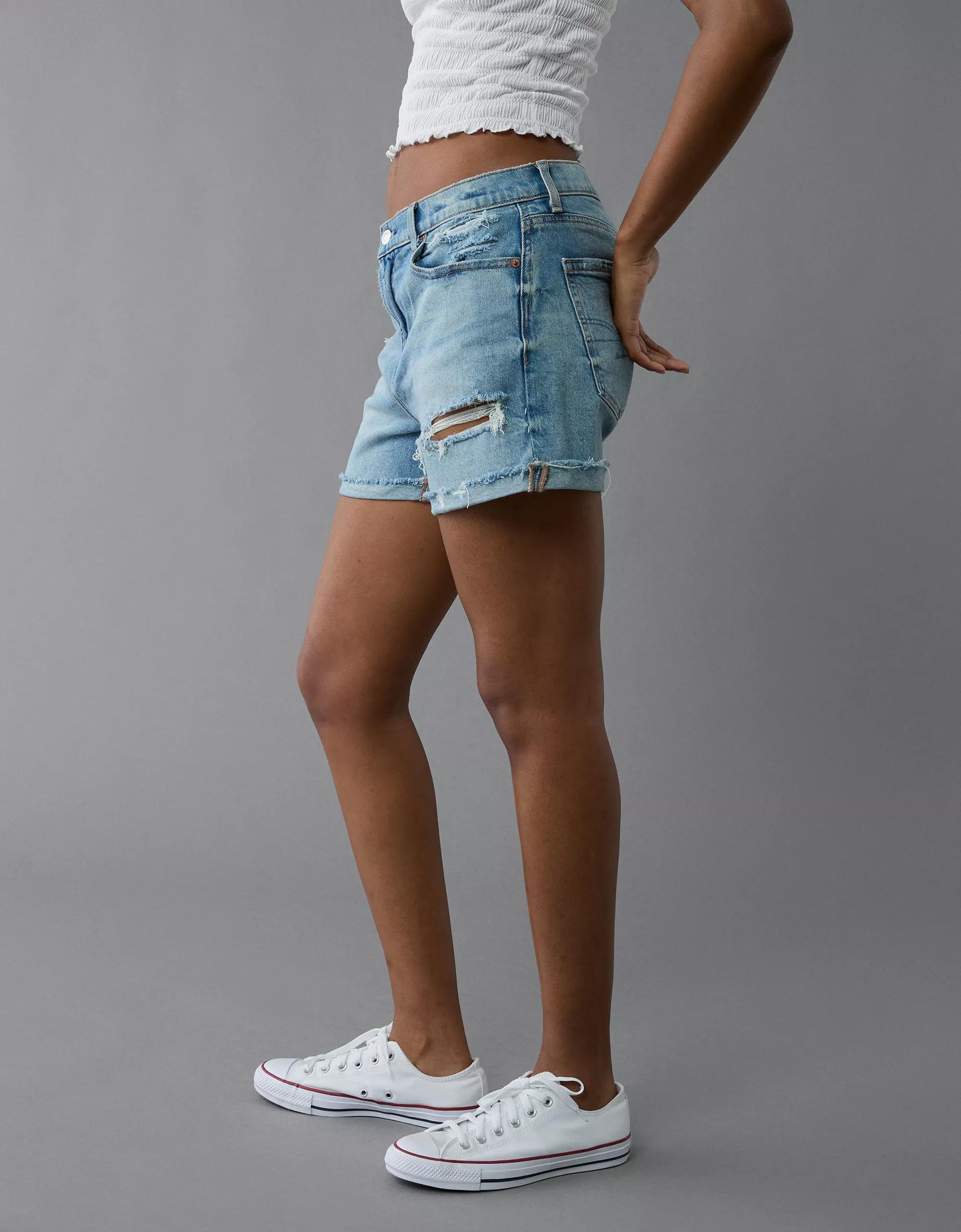AE Stretch Low-Rise Ex-Boyfriend Denim Short Product Image
