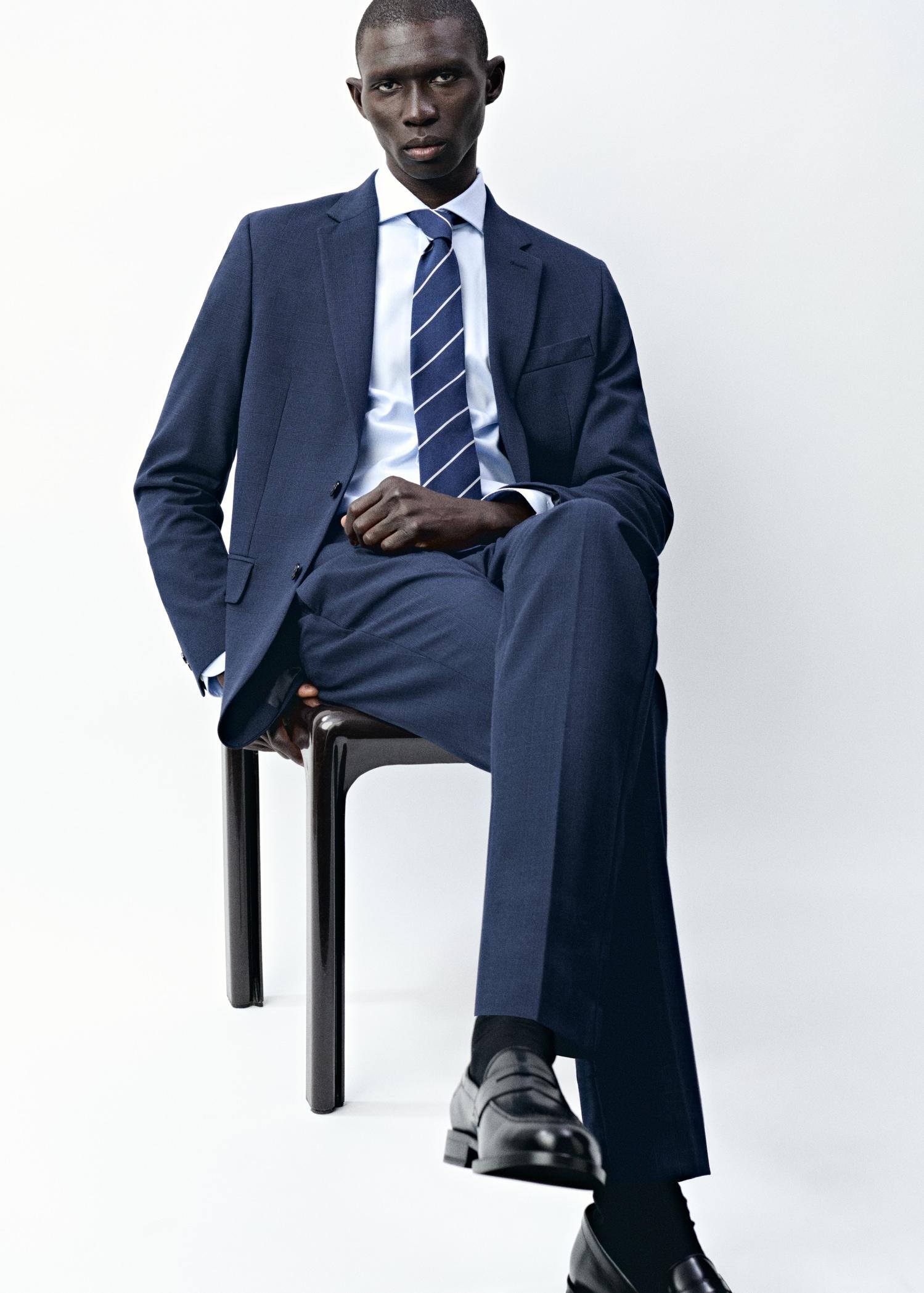 Milan slim-fit suit blazer - Men | MANGO USA Product Image