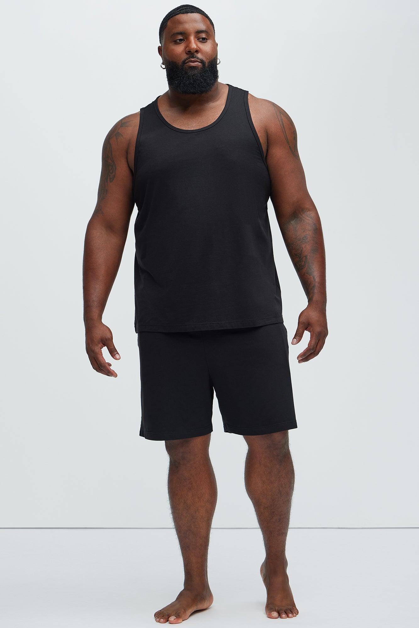 Essential Modal Lounge Tank - Black Product Image