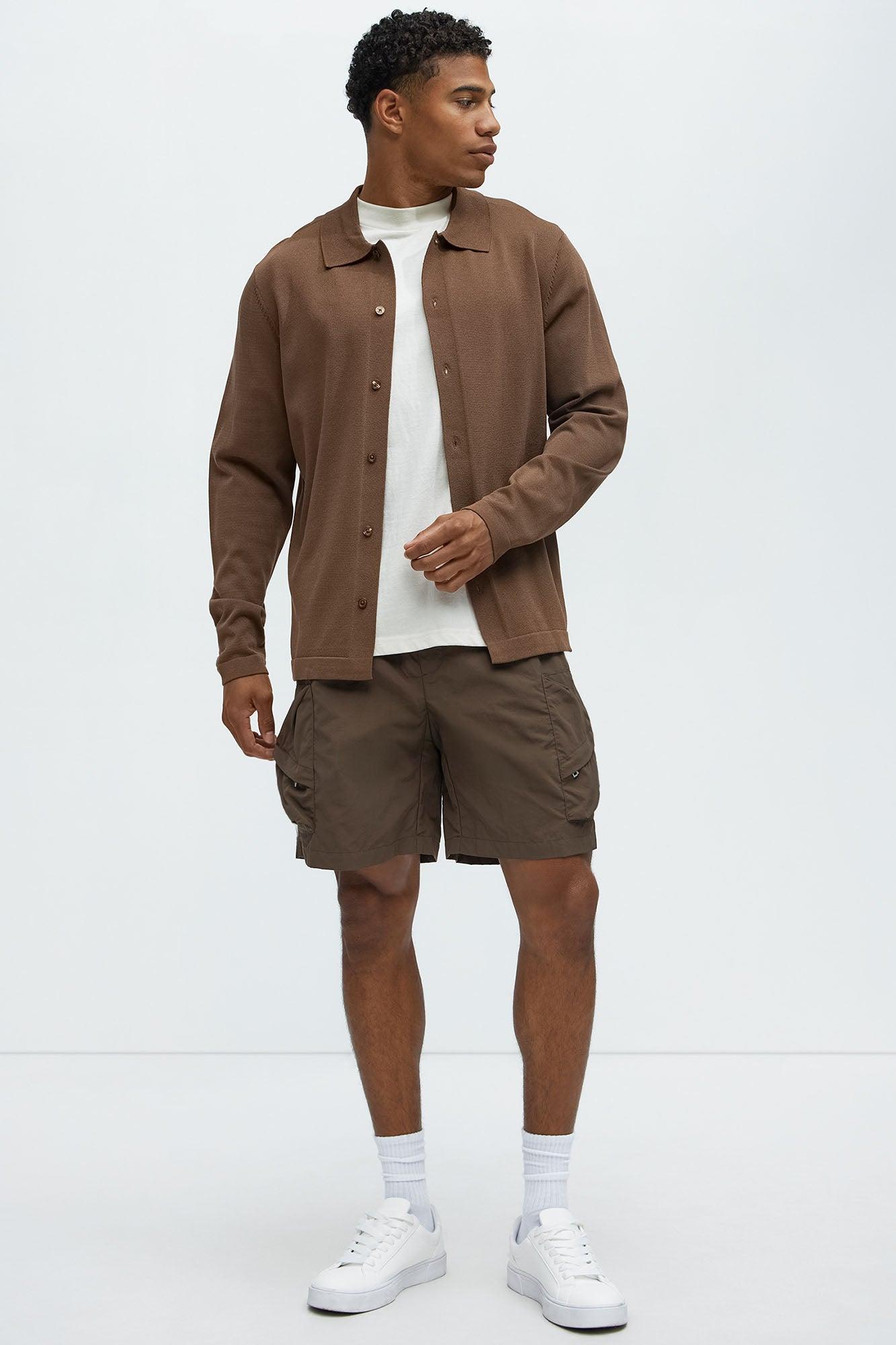 Take A Hike Cargo Shorts - Brown Product Image
