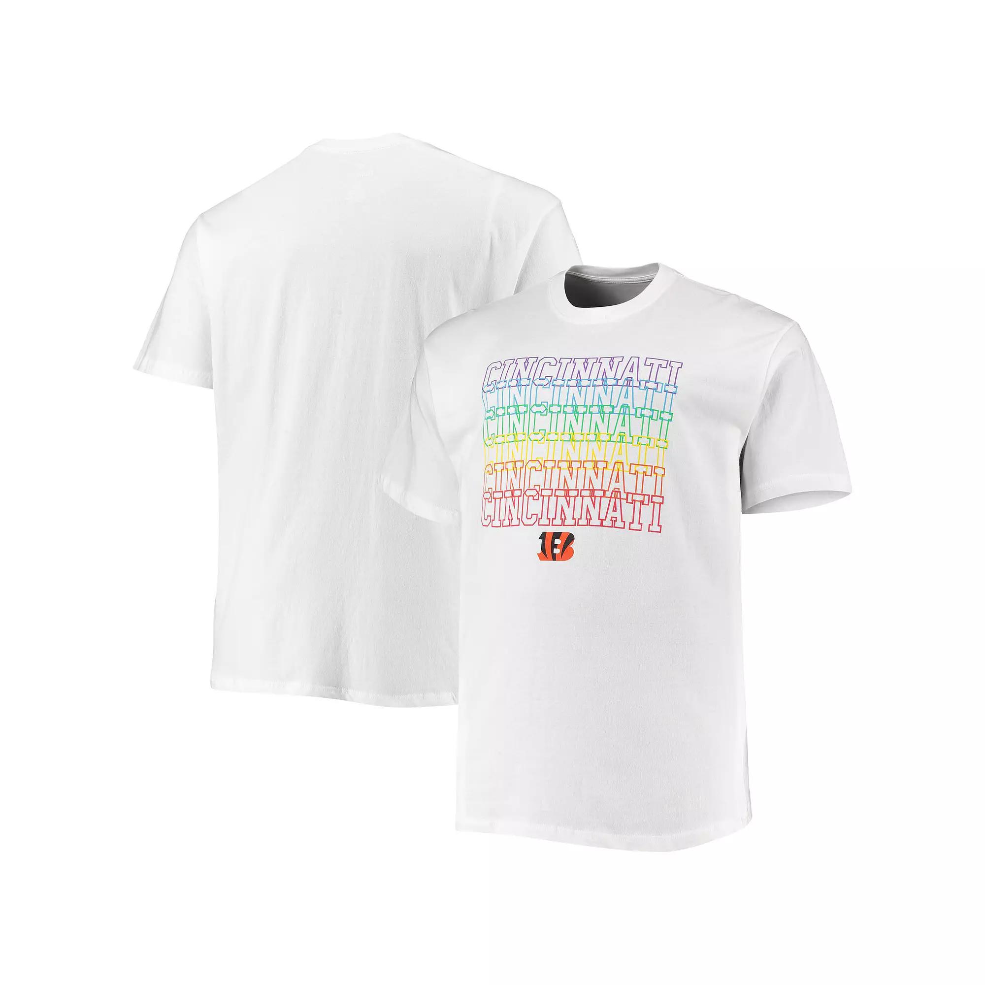 Men's Fanatics Branded White Cincinnati Bengals Big & Tall City Pride T-Shirt, Size: 3XLT Product Image