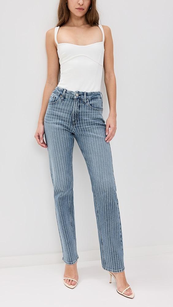 Good American Good Icon Rhinestone Jeans | Shopbop Product Image